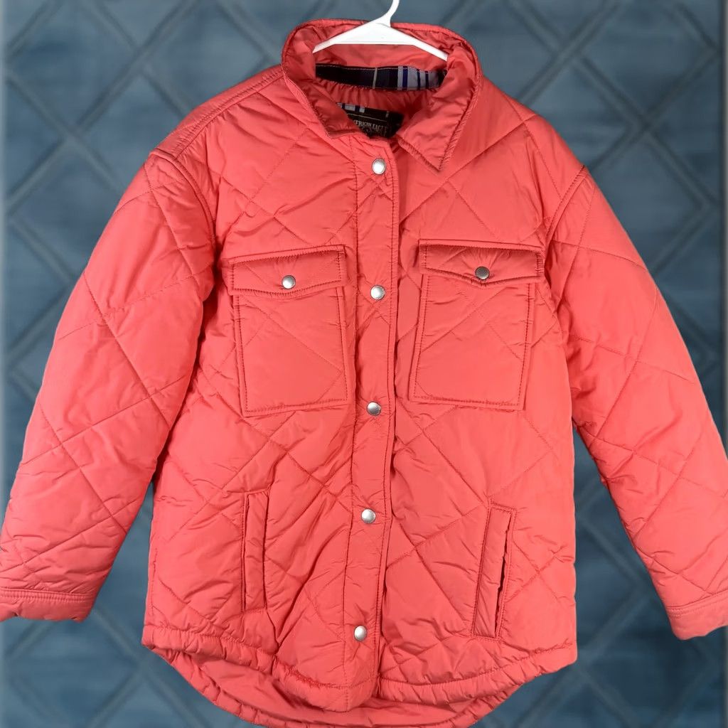 Vintage VINTAGE American Eagle Jacket Womens Small Pink Quilted Snap Front Pockets Puffer Lined Size S / US 4 / IT 40 - 1 Thumbnail