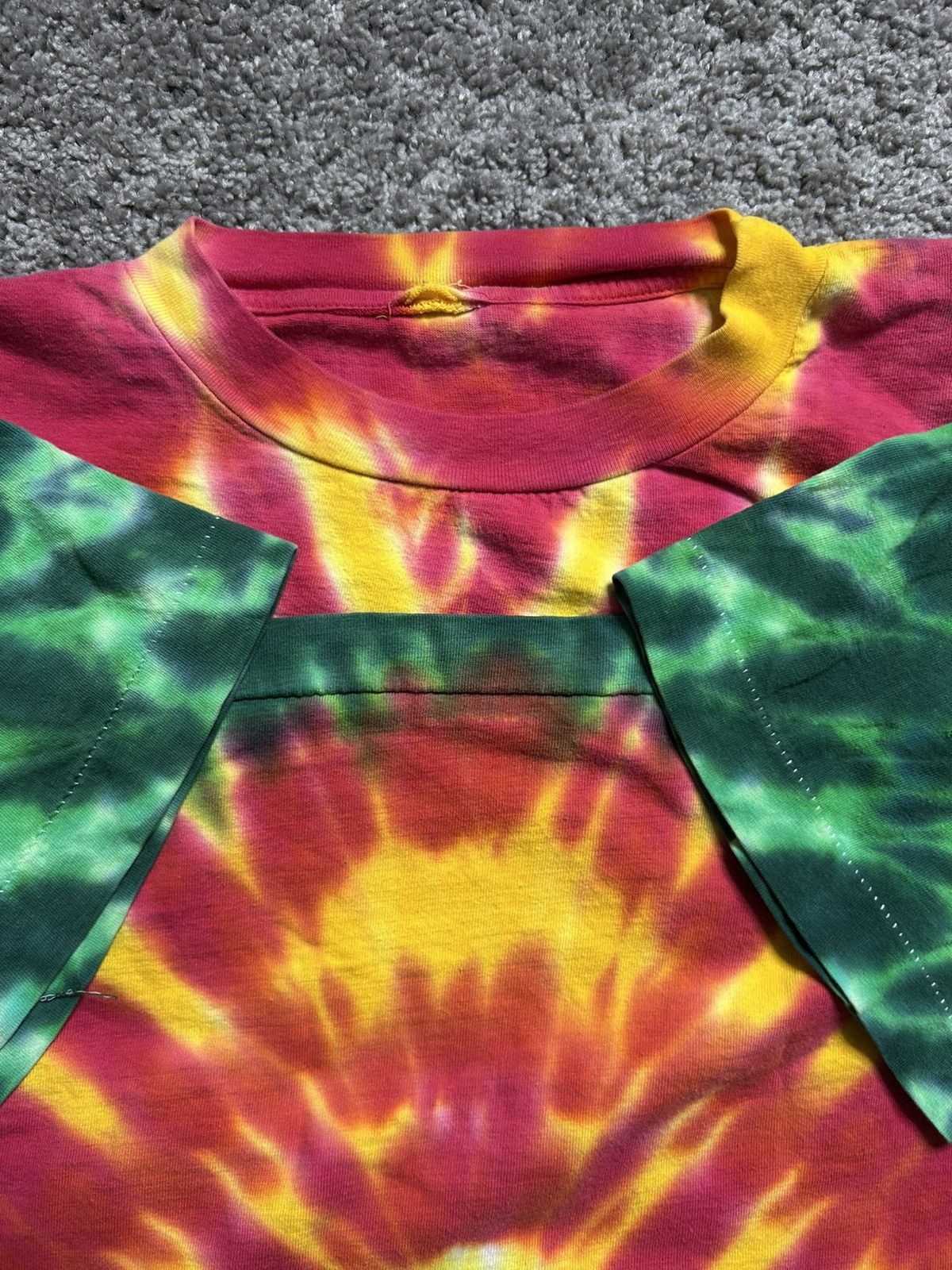 Vintage Vintage 90s Grateful Dead Lithuania Tie Dye Tee 1992 Sports Size US XL / EU 56 / 4 - 6 Thumbnail