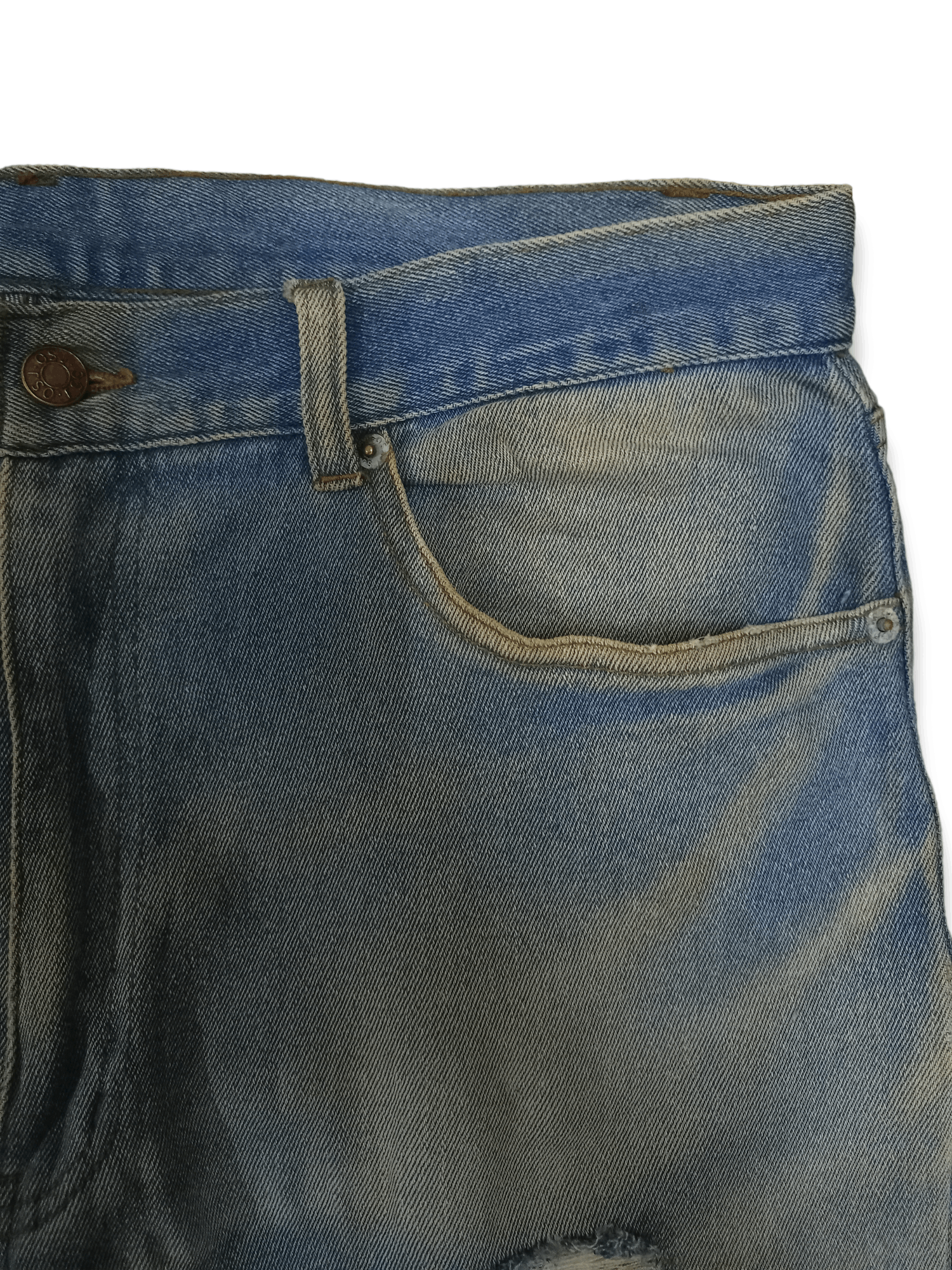 Japanese Brand Vintage Japanese Brand Faded Wash Distressed Baggy Jeans Size US 34 / EU 50 - 5 Thumbnail