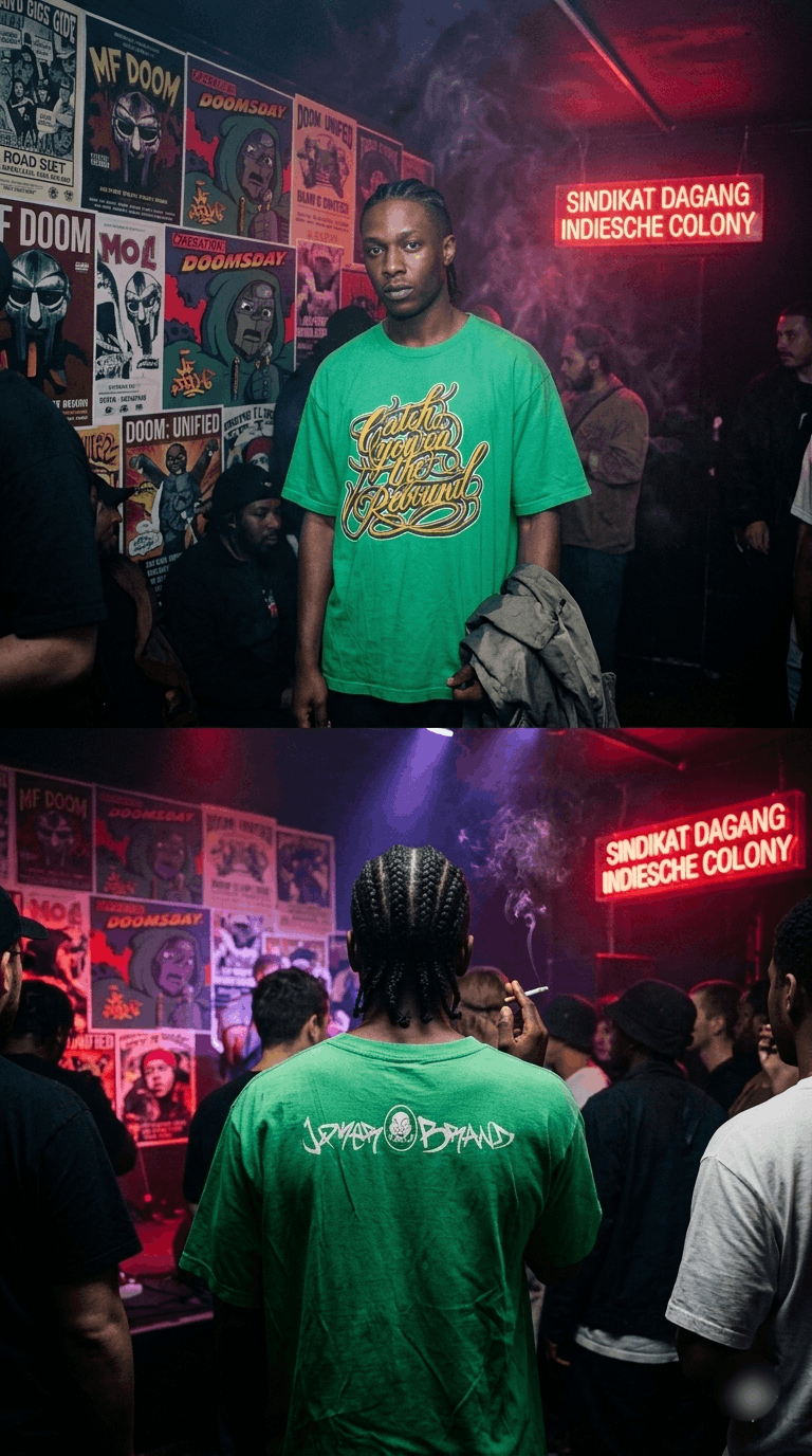 Other Joker Brand Graffiti Script Tee Neon Streetwear Graphic Size US XL / EU 56 / 4 - 1 Thumbnail