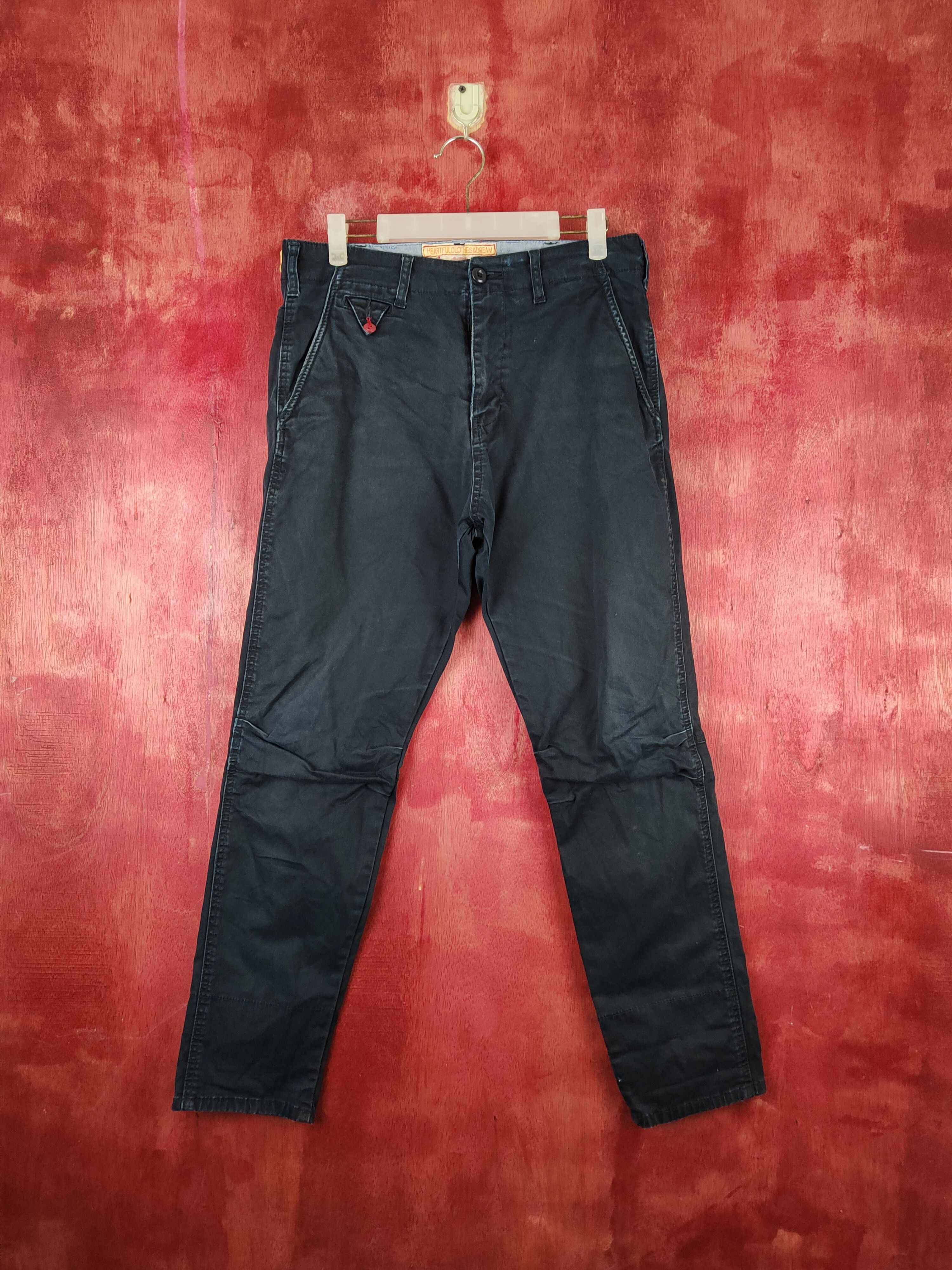Japanese Brand Kriff Mayer Dark Blue Multipocket Casual Pants #S1821 Size US 31 - 1 Thumbnail