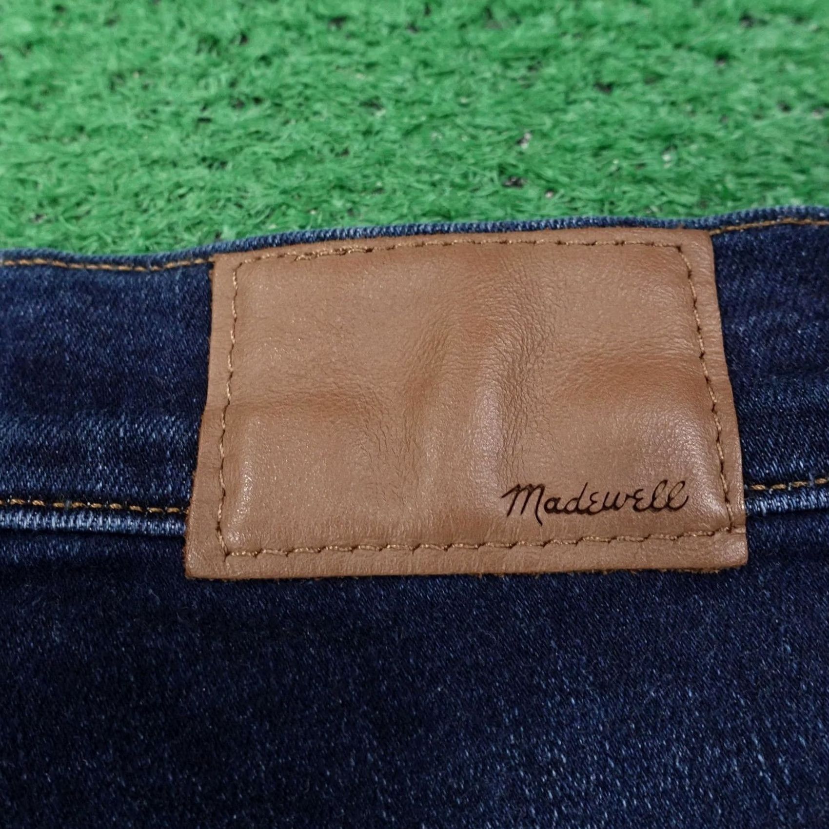 Madewell Madewell Jeans Womens 24 Blue 10" High Rise Skinny Dark Wash Stretch 24x28 Size 42" / US 20 - 5 Thumbnail