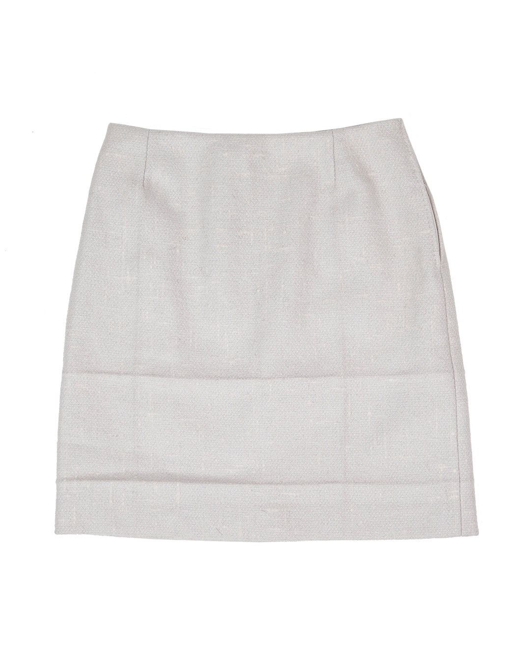 Prada Prada F/W1998 White Wool Skirt Size 28" / US 6 / IT 42 - 2 Thumbnail