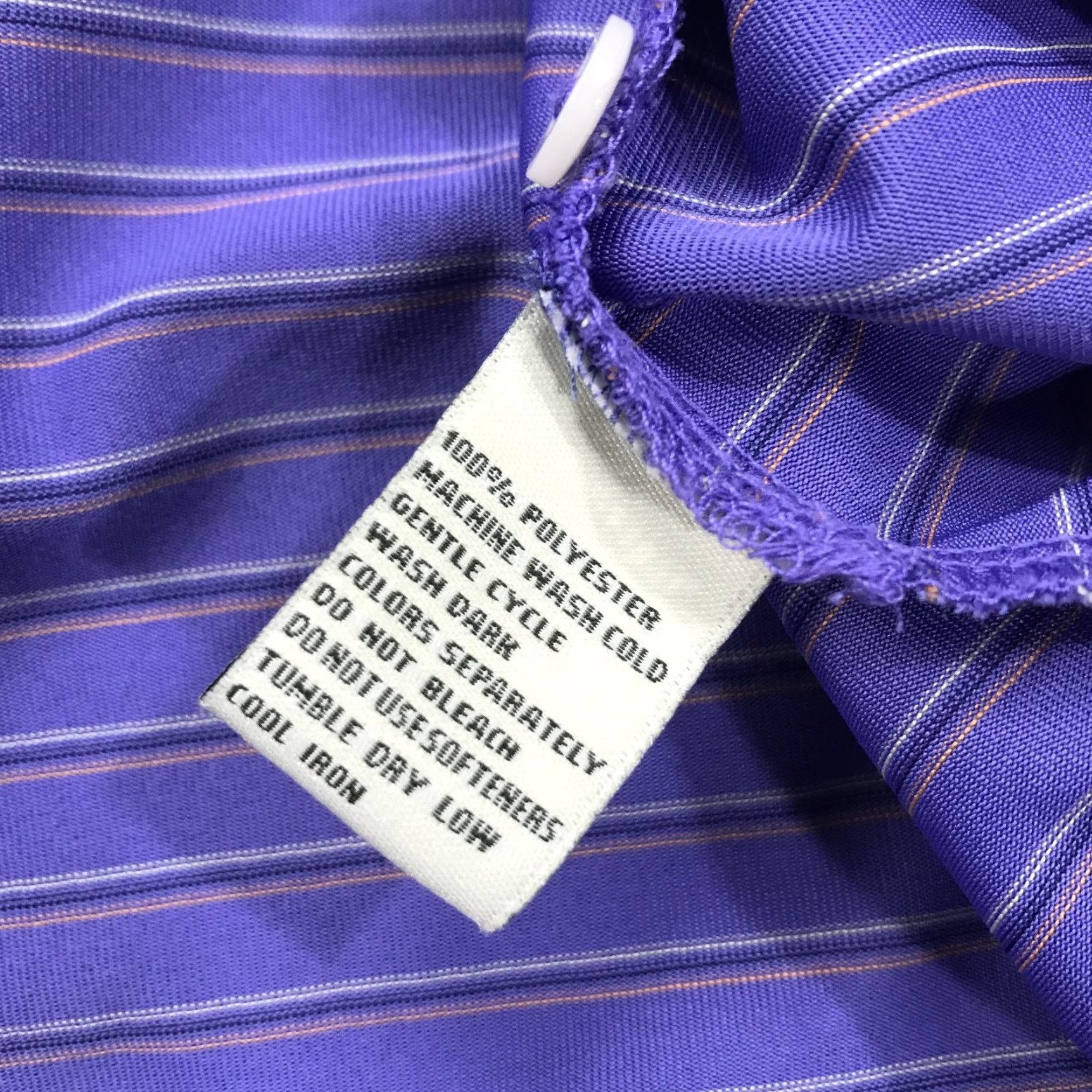 Vintage Donald Ross Polo Shirt Mens L Purple Striped Golf Jersey Polo Shirt Sports Shirt Size US L / EU 52-54 / 3 - 6 Thumbnail