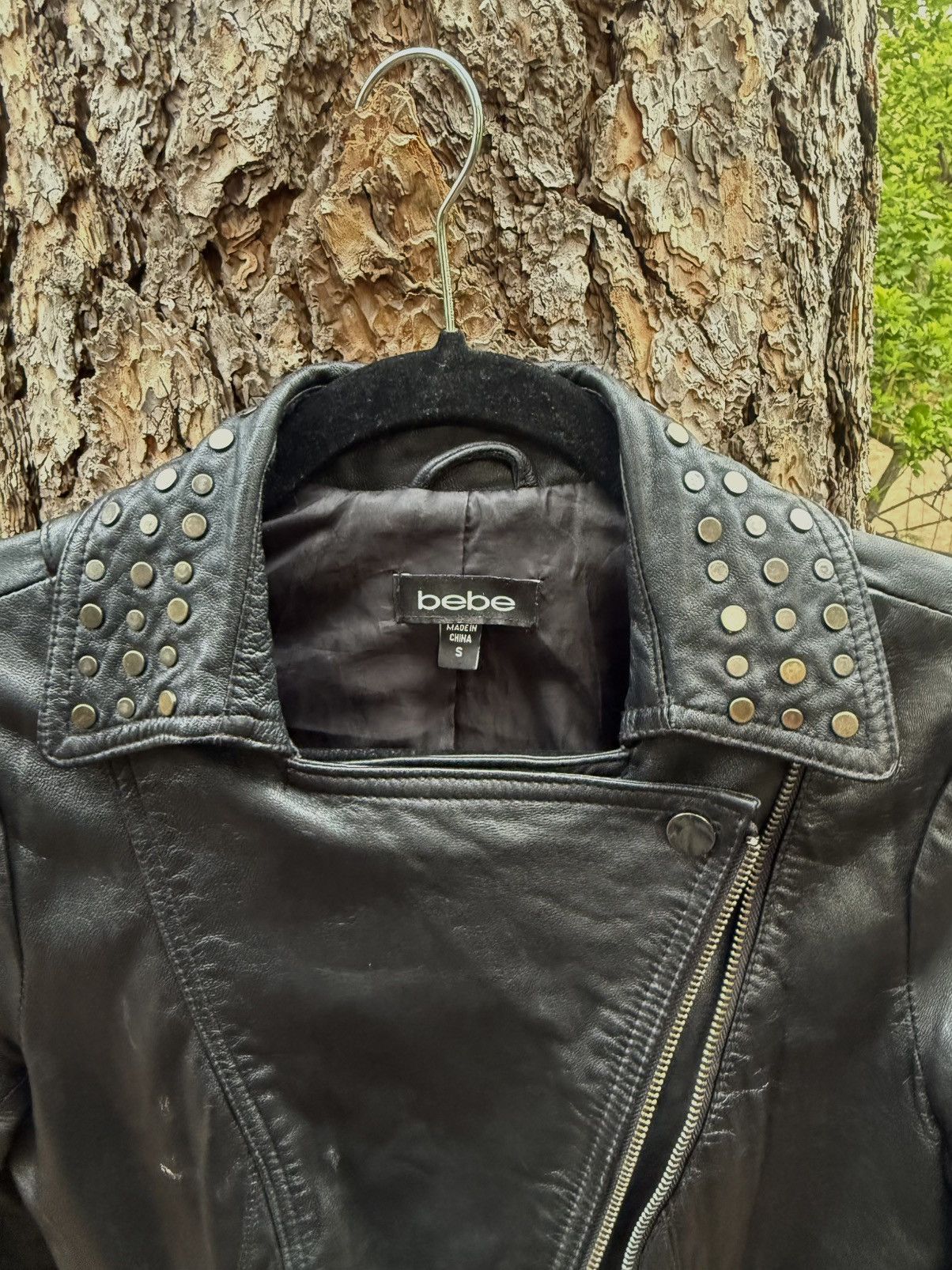 Bebe Vintage Y2k Bebe leather jacket with studs Size S / US 4 / IT 40 - 3 Thumbnail