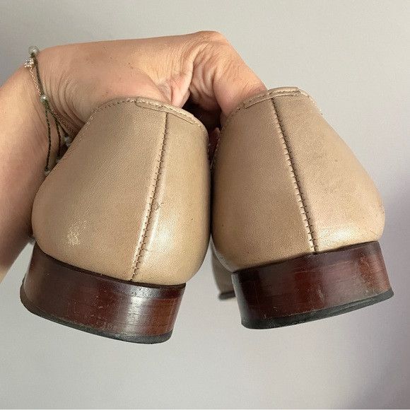 Vintage Vintage Taupe Leather Oxford Shoes - 10.5, Canada 🇨🇦 Size US 10.5 / EU 43-44 - 5 Thumbnail