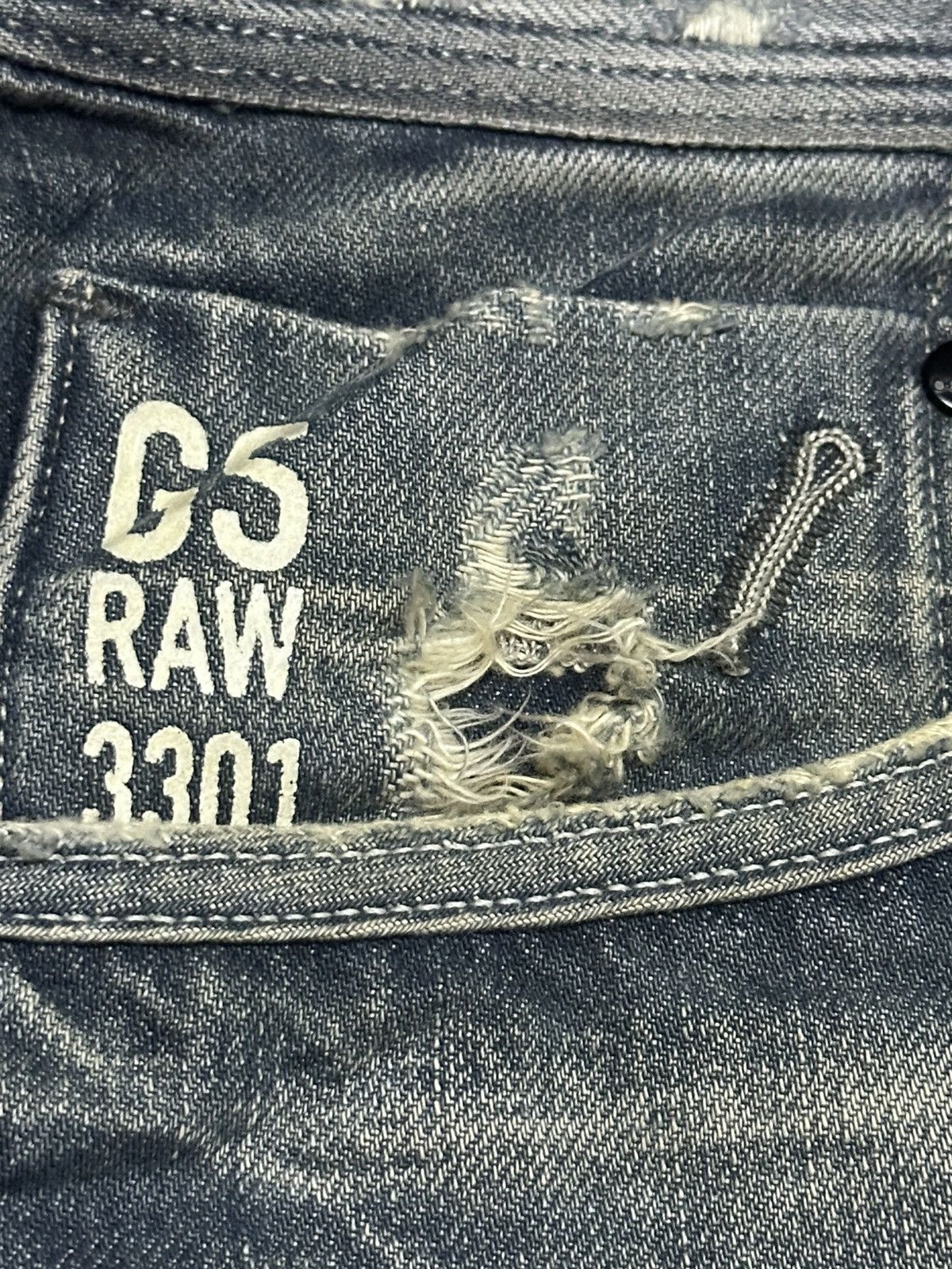 G-Star G Star Vintage Distressed Baggy Loose Style & Faded Wash Size US 32 / EU 48 - 8 Thumbnail