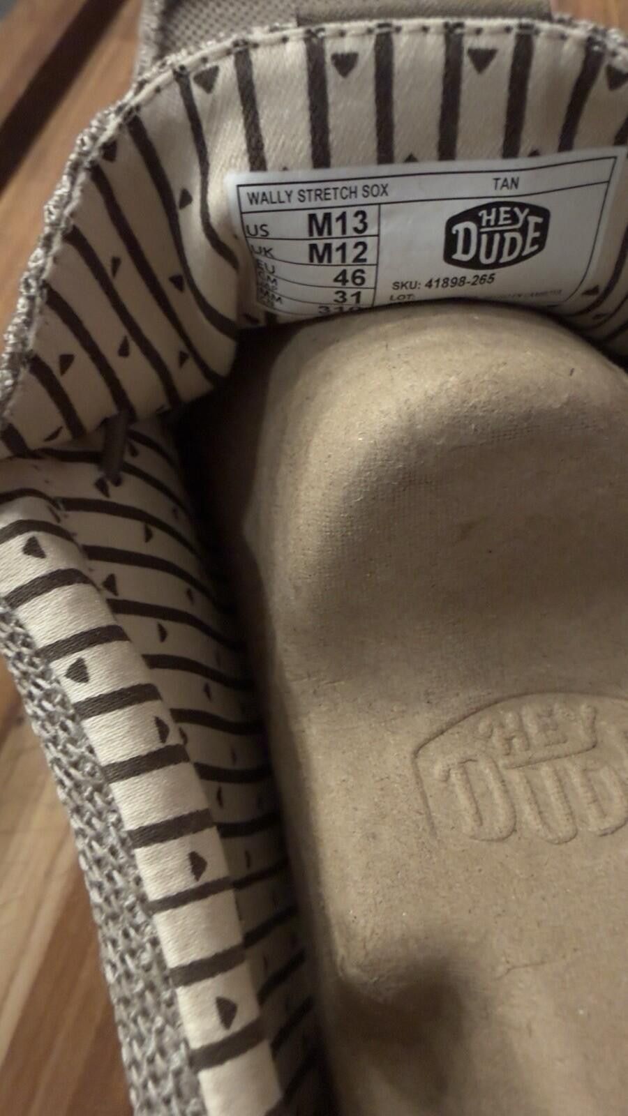 Other Hey Dude Wally Stretch Mesh Canvas Tan Mens Loafer Shoes NEW Size US 9 / EU 42 - 5 Thumbnail