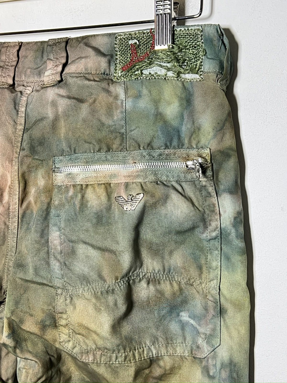 Giorgio Armani giorgio armani tie dye cargo camo multipocket army pants Size US 32 / EU 48 - 10 Thumbnail