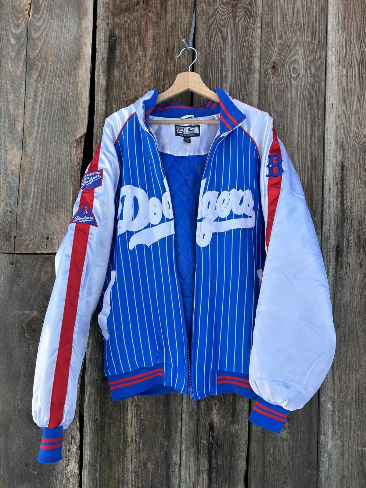 Los Angeles Dodgers LA Bomber Jacket Cooperstown G-III Banks