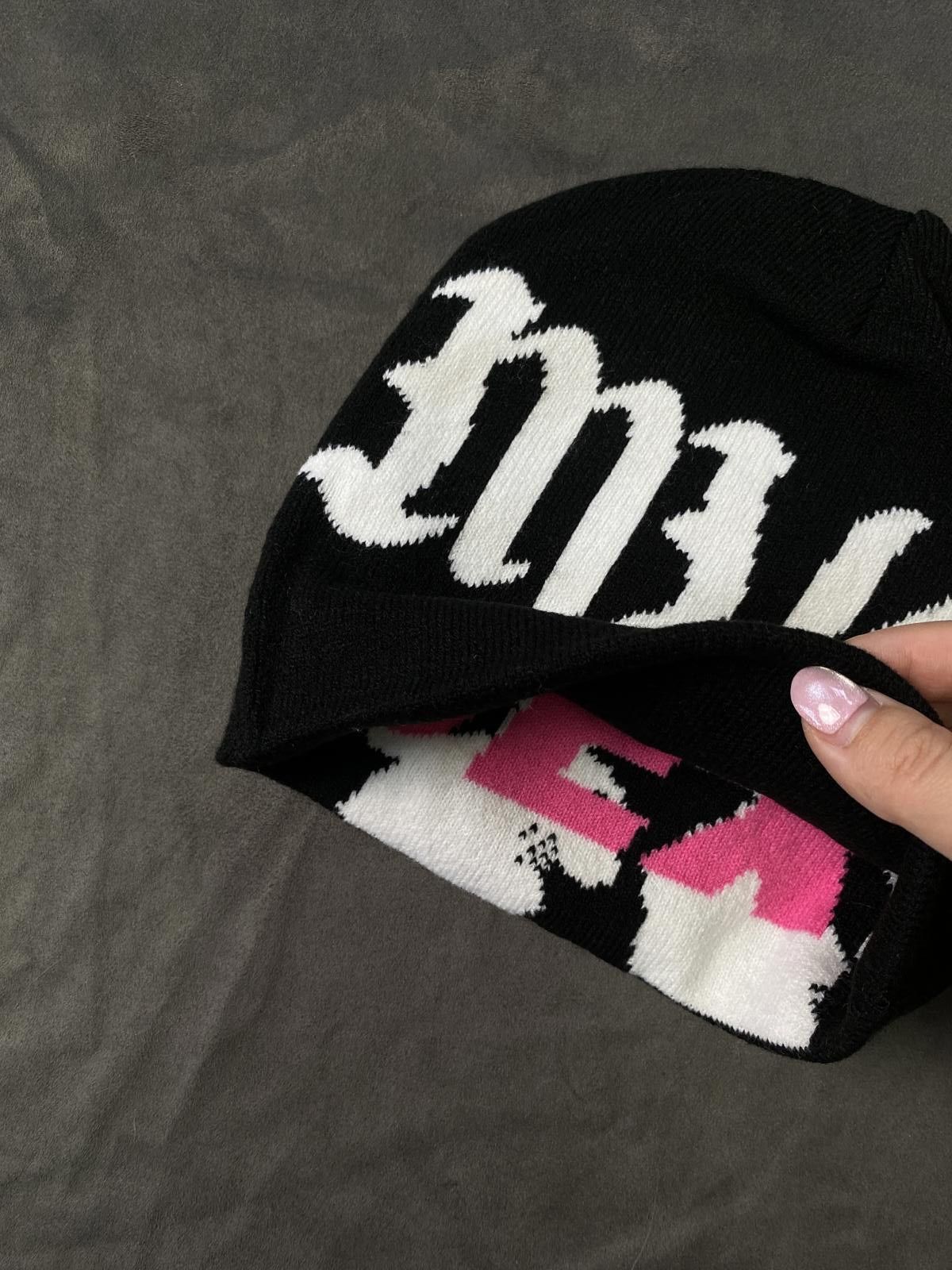 Japanese Brand Rare Sex Graphic Skull No Cuff Knit Beanie Hat Black Size ONE SIZE - 4 Thumbnail
