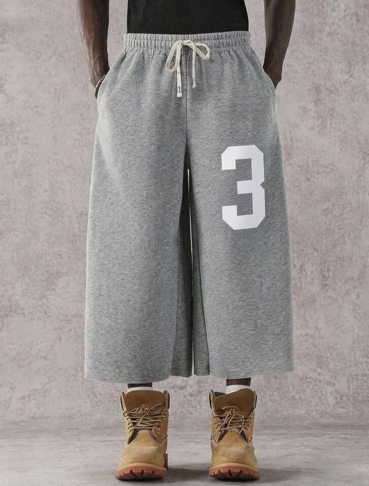 Other Gray Cropped Wide-Leg Sweatpants Size US 31 - 1 Thumbnail