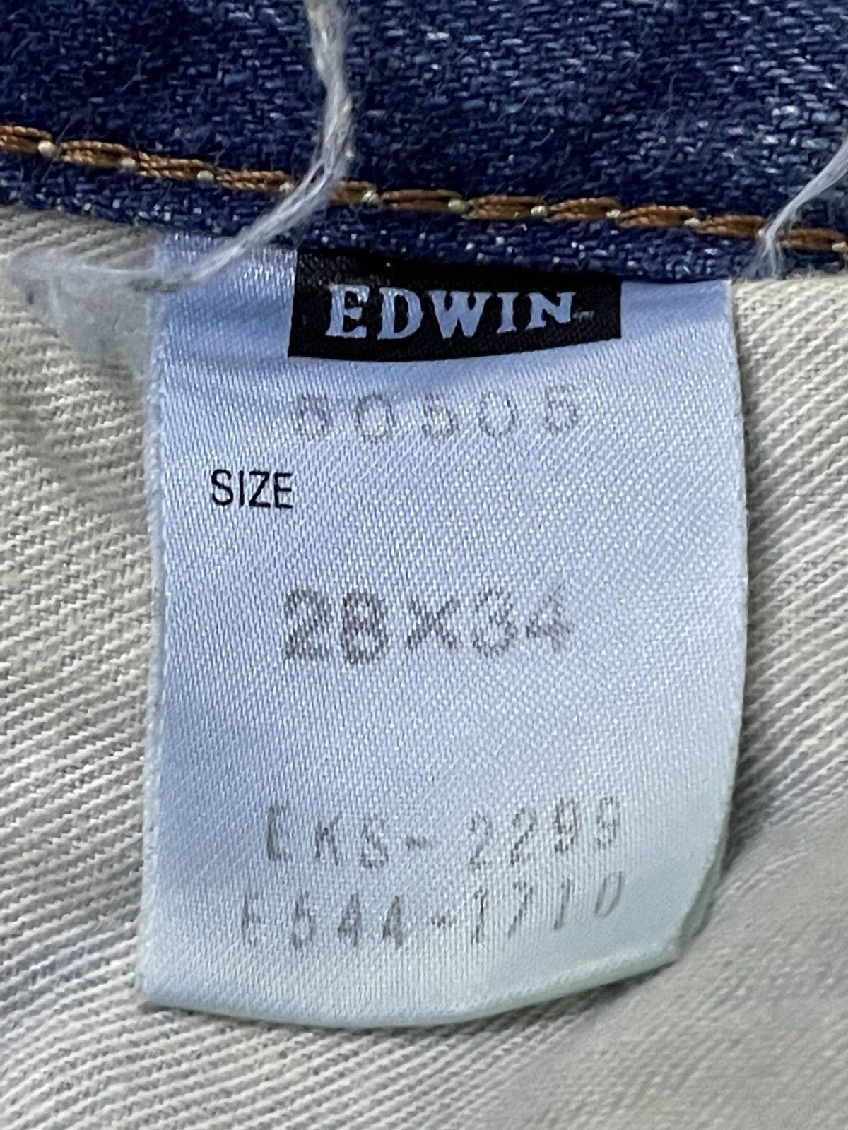 Edwin × Japanese Brand × Vintage Vintage Edwin 505 Z Baggy Loose Selvedge Jeans Rare Size US 30 / EU 46 - 19 Thumbnail