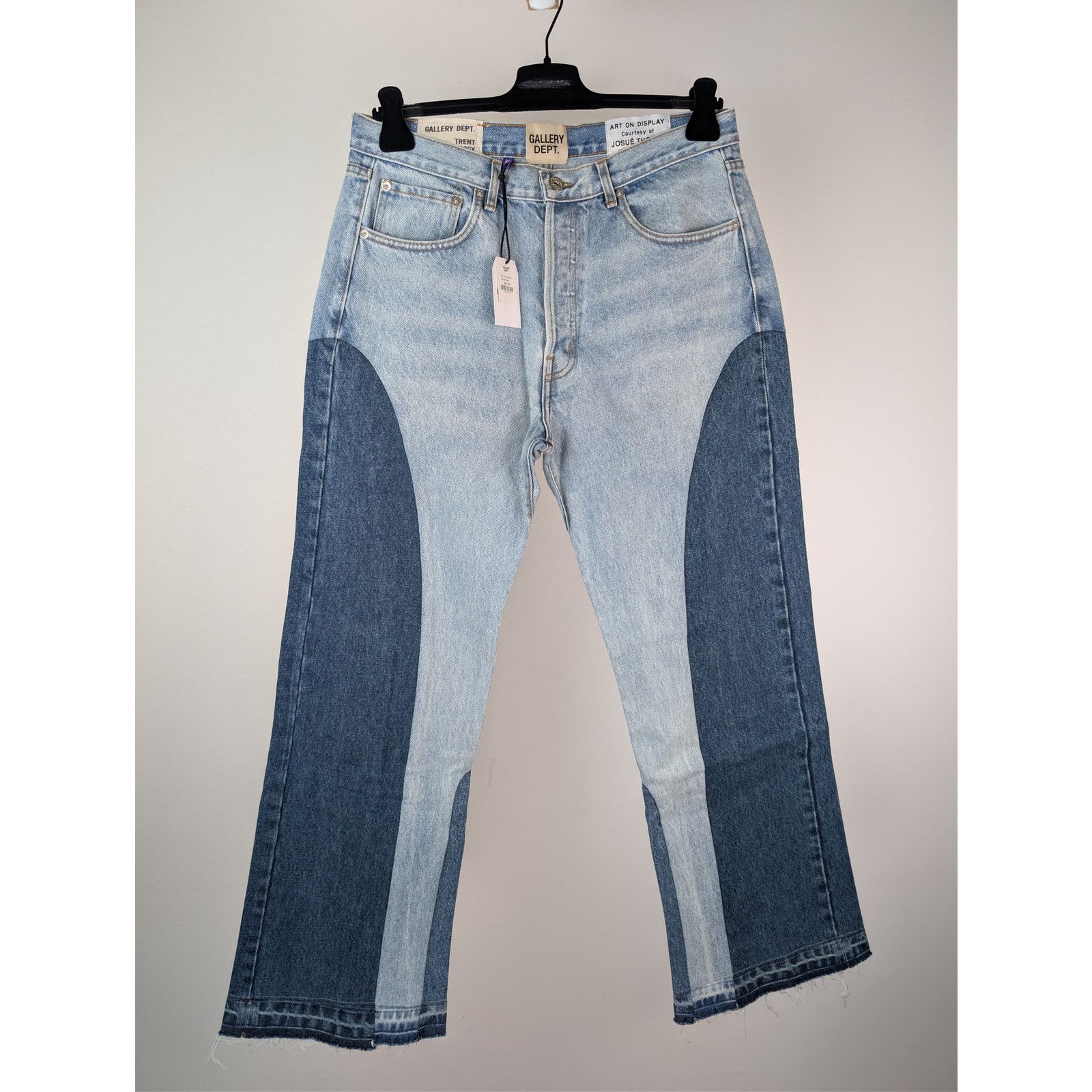 Gallery Dept. o1rshd1 Size: 34W x 32L / La Flare Denim Jeans Indigo Blue Size US 34 / EU 50 - 10 Thumbnail