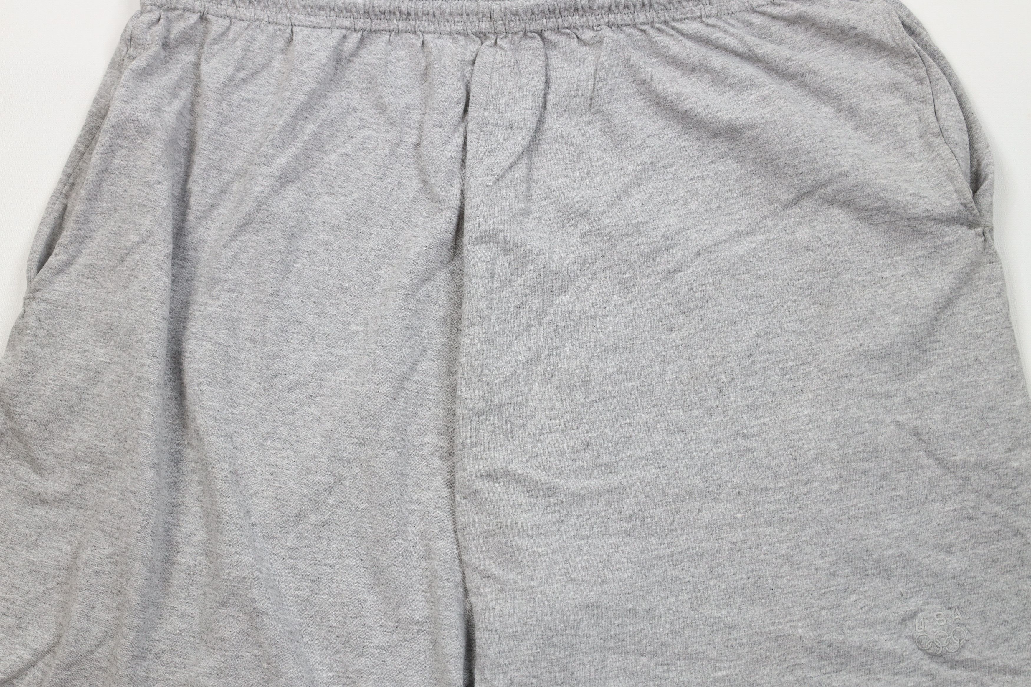 Vintage Vintage 90s USA Olympics Above Knee Shorts Heather Gray USA Size US 36 / EU 52 - 3 Thumbnail