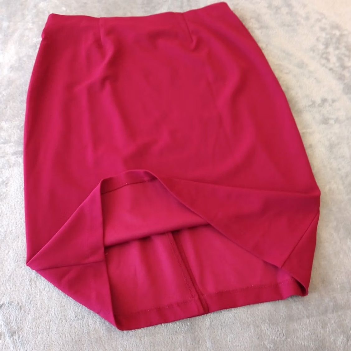 Vintage Nycc Skirt Pencil Knee Length Casual Business Woman Red M Size 32" / US 10 / IT 46 - 6 Thumbnail
