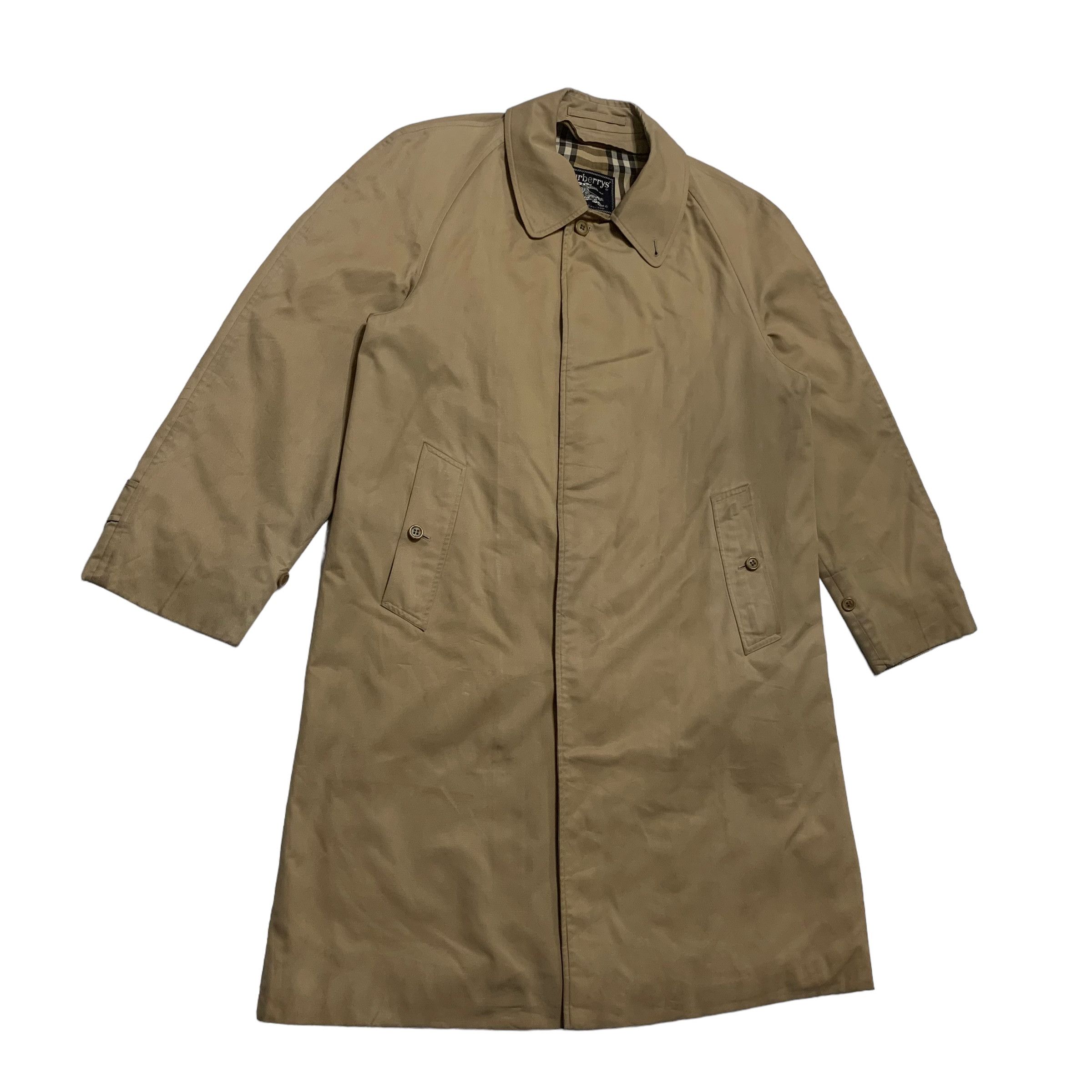 Burberry Vintage 80s Burberrys Nova Check Overcoat Size US M / EU 48-50 / 2 - 2 Thumbnail