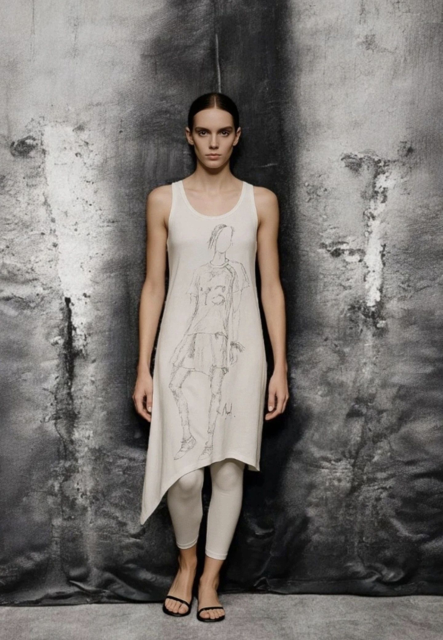 Yohji Yamamoto Y-3 Yohji Yamamoto × Adidas Asymmetric Tunic -Archive Size XS / US 0-2 / IT 36-38 - 2 Thumbnail