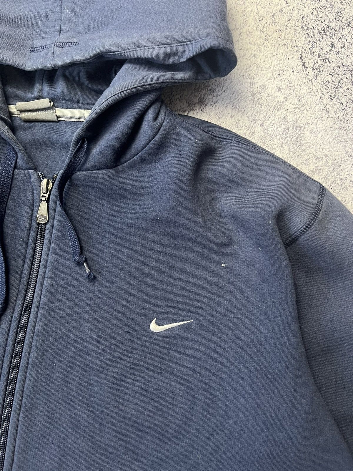 Nike Vintage Nike Distressed Zip Up Hoodie Swoosh Drill Size US L / EU 52-54 / 3 - 15 Thumbnail