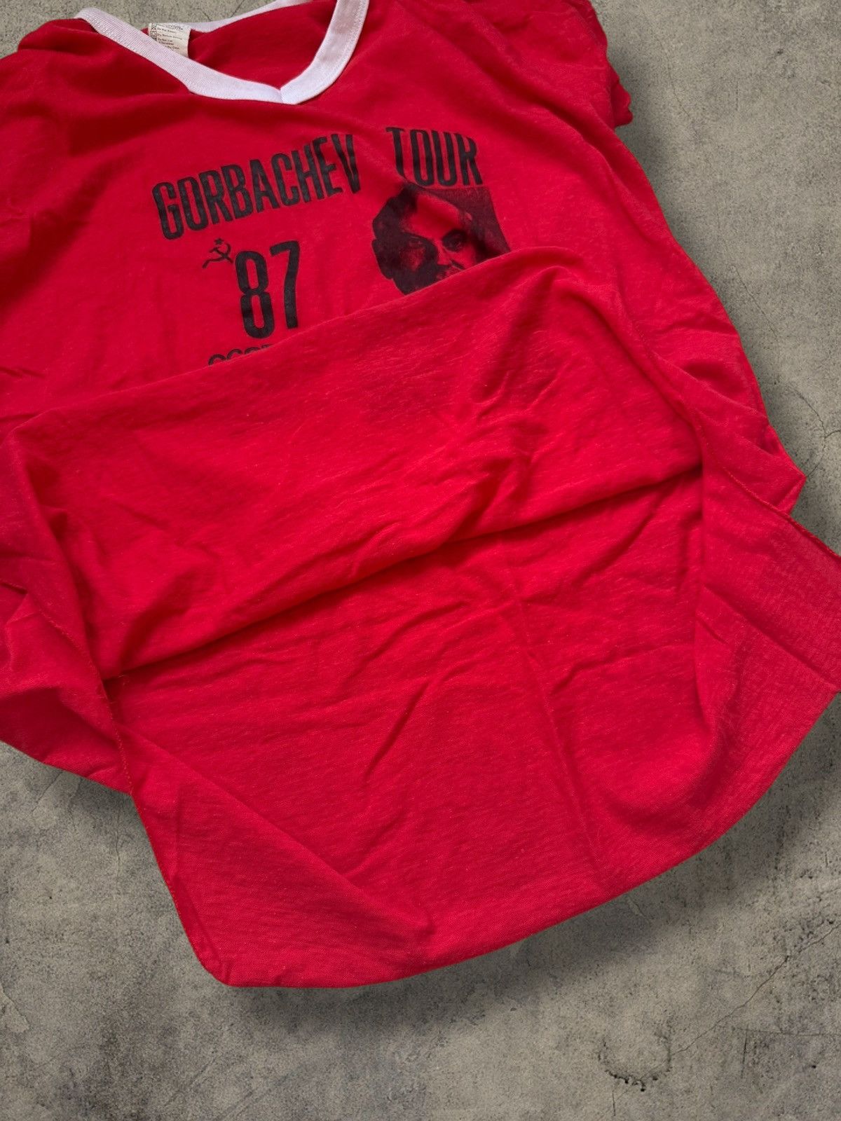 Cccp Vintage 1987 Gorbachev Tour Washington DC Single Stitch Tee Size US L / EU 52-54 / 3 - 8 Thumbnail