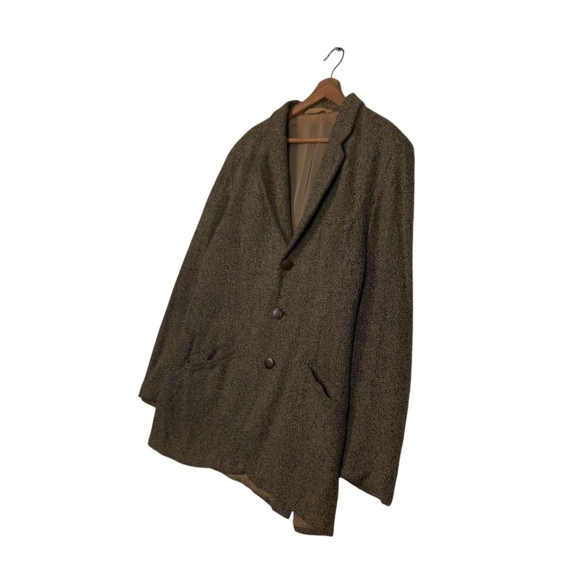 Emporio Armani 🔥VINTAGE WOOL HERRINGBONE JACKET EMPORIA ARMANI MADE ITALY Size US M / EU 48-50 / 2 - 4 Thumbnail