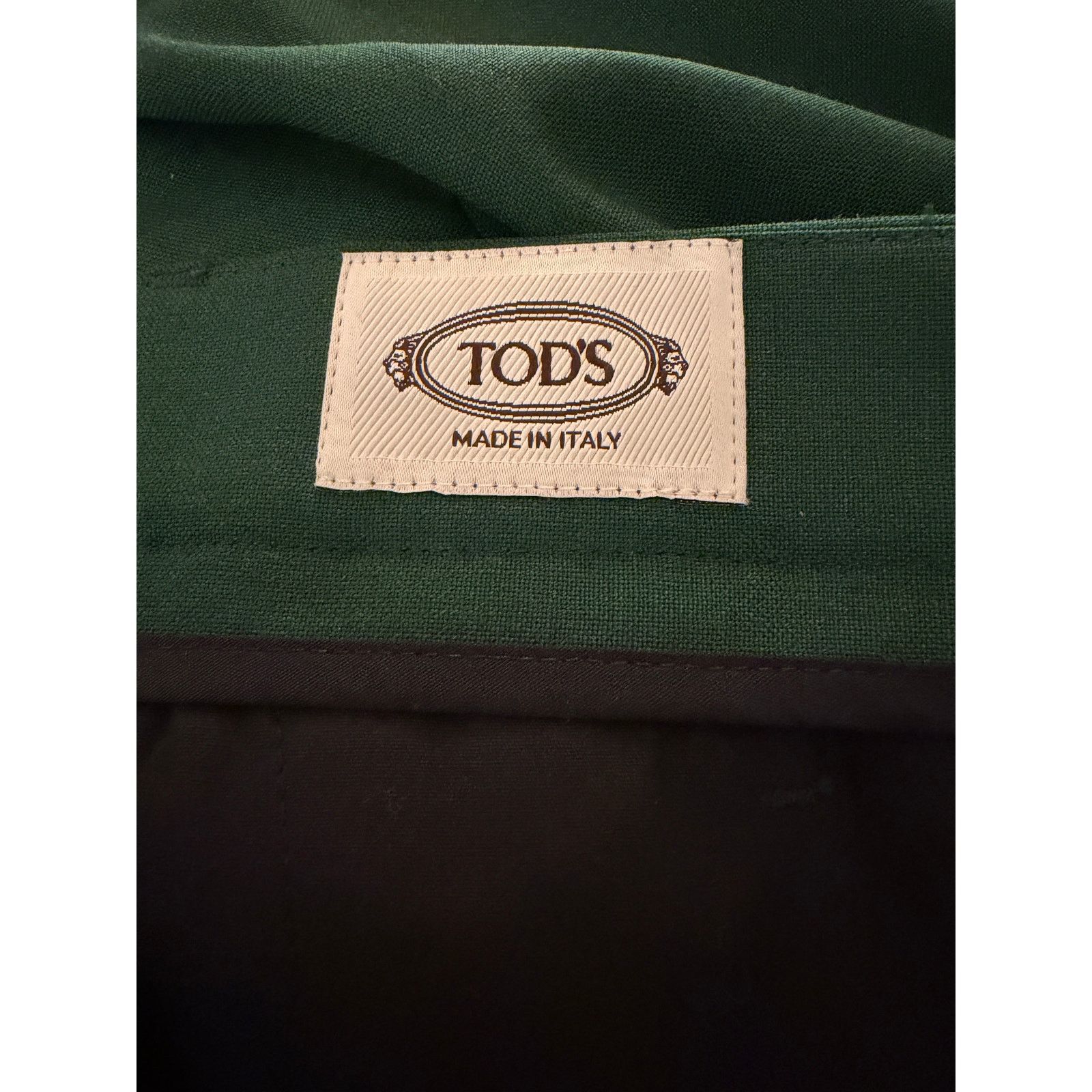 Tod's Tod's NWT Wool Olive Green Pants Size US 32 / EU 48 - 3 Thumbnail