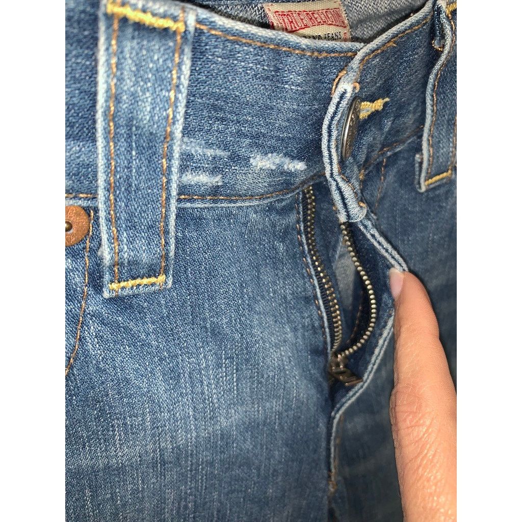 True Religion True Religion Men's Blue Straight Jeans Size 34 Distressed Size US 34 / EU 50 - 3 Thumbnail