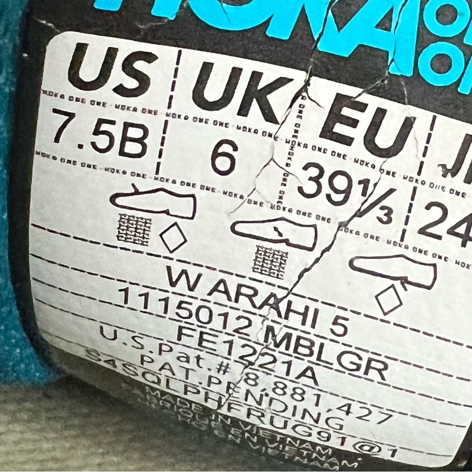Hoka HOKA ONE ONE ARAHI 5 Womens Shoes Mosaic Blue Luminary Green Size US 7.5 / IT 37.5 - 10 Thumbnail