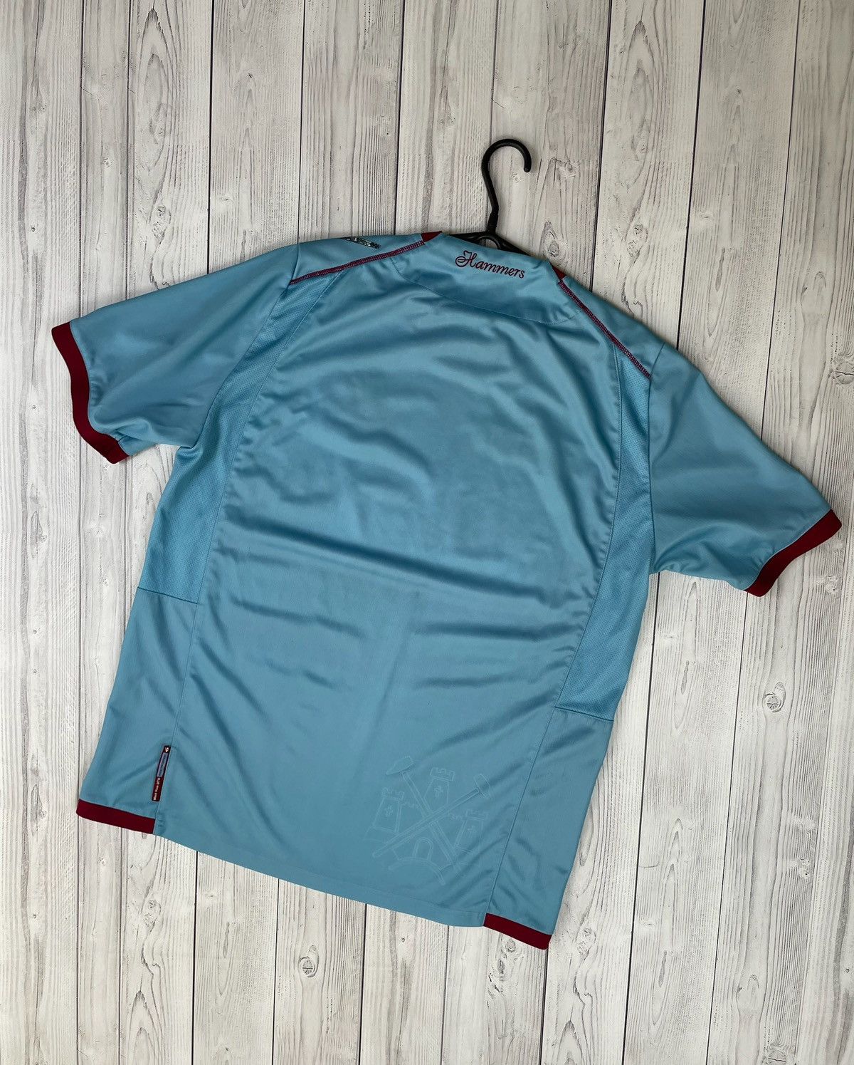 Vintage Vintage West Ham blue away rare macron size L rare Size US L / EU 52-54 / 3 - 7 Thumbnail