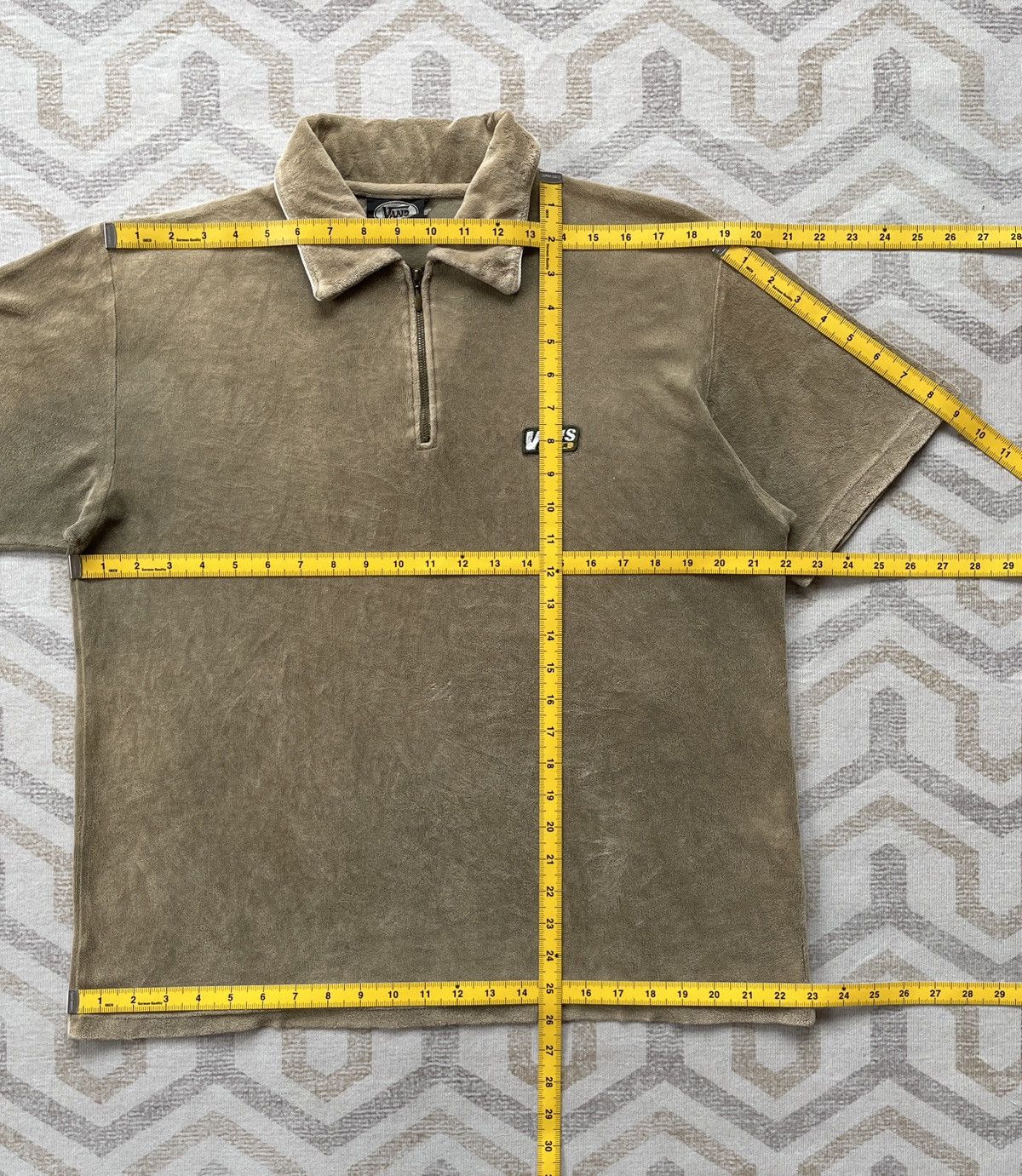 Vans Vintage Vans Half Zipper Polo Fleece Size US L / EU 52-54 / 3 - 11 Thumbnail