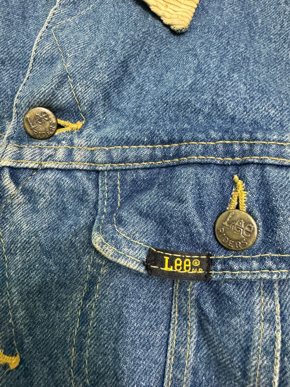 Lee Vintage Distressed Lee Raiders Sherpa Denim Jacket Size US S / EU 44-46 / 1 - 11 Thumbnail
