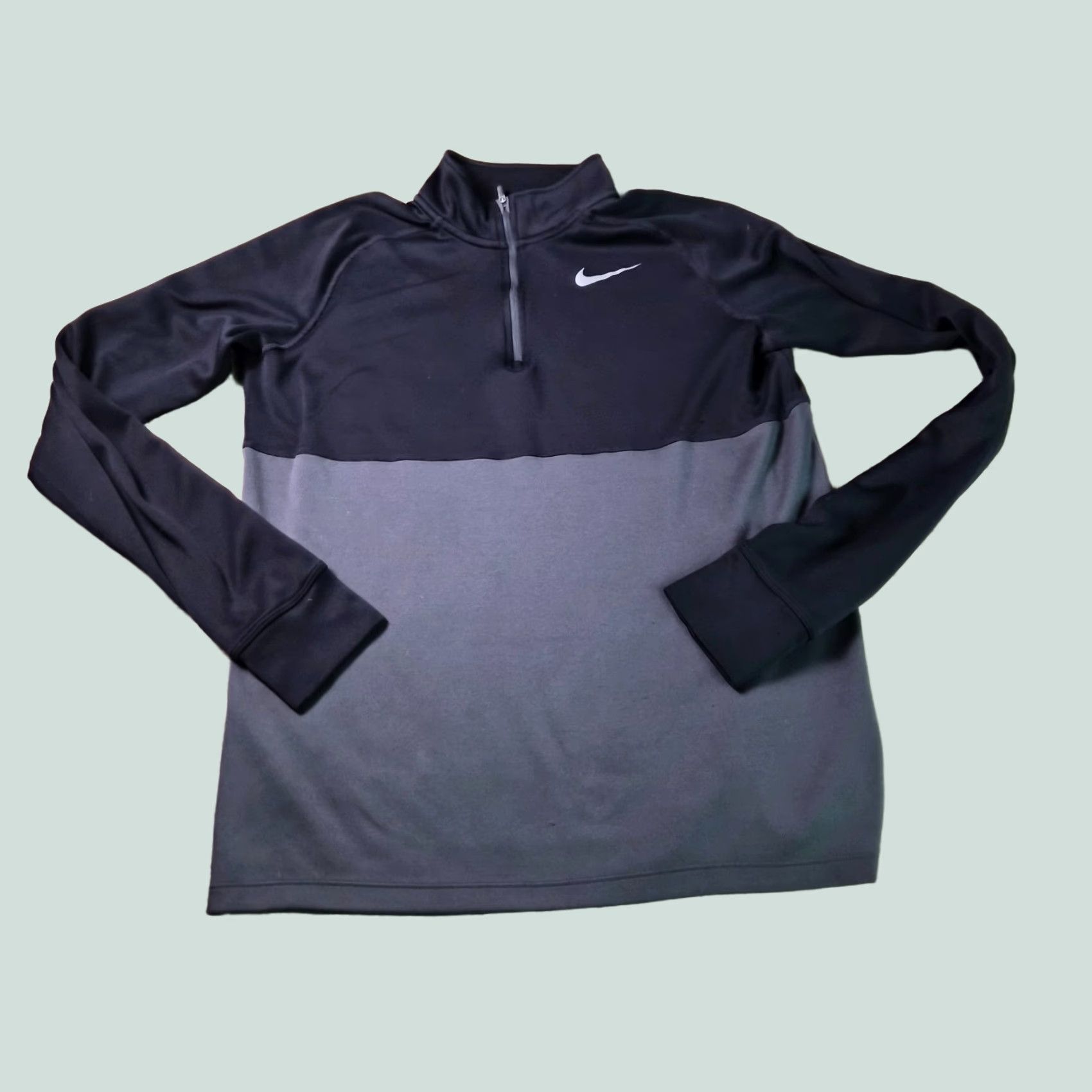 Nike Nike Dri-FIT Pullover Mens Medium 1/4 Zip Running Athletic Training Black F899 Size US M / EU 48-50 / 2 - 1 Thumbnail