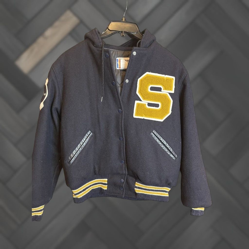 Vintage VINTAGE Trophy Jackets Letterman Jacket Girls Soccer State ...