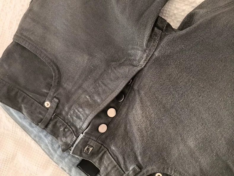 Dior Dior Homme Brush Gray Coated Straight Denim Pants-2506 Size US 28 / EU 44 - 3 Thumbnail