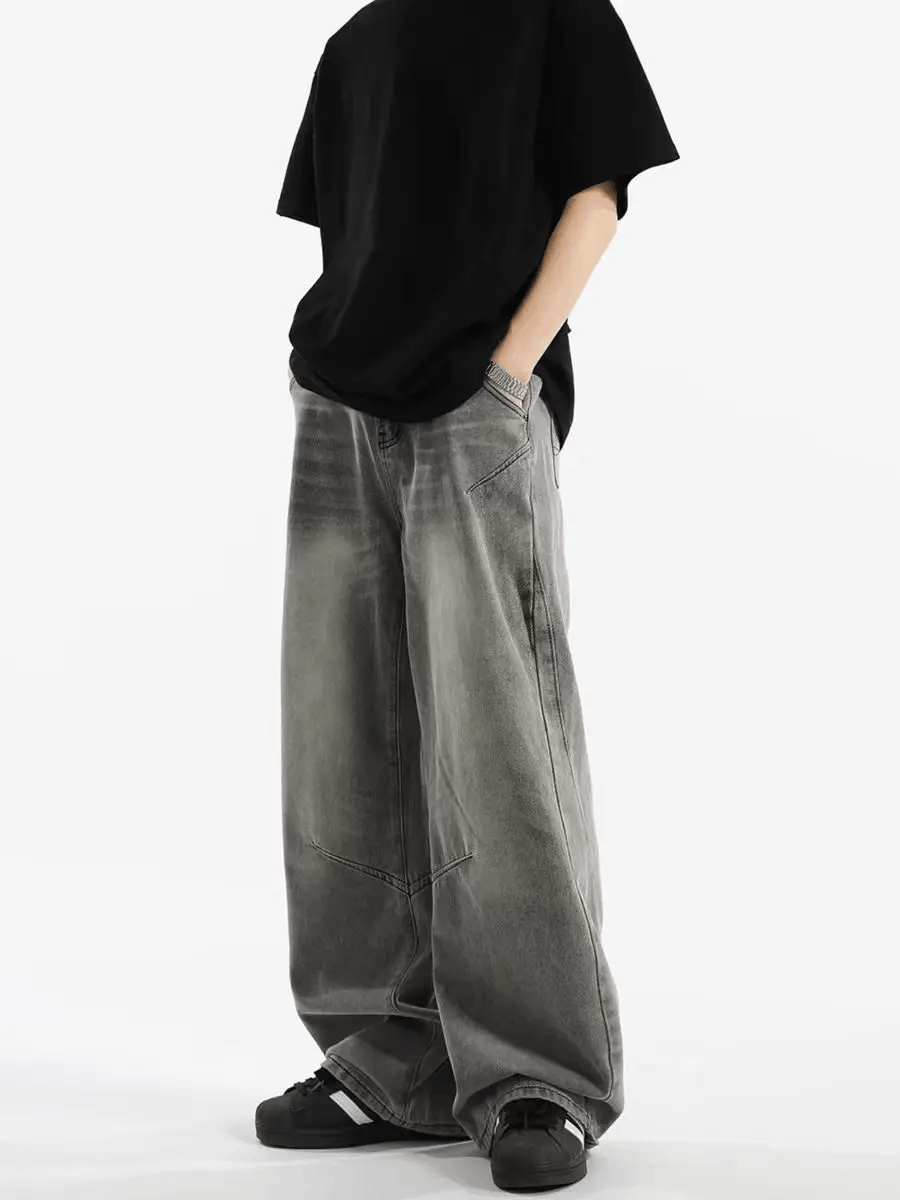 Japanese Brand × Jean High street washed and distressed baggy jeans Size US 30 / EU 46 - 2 Thumbnail