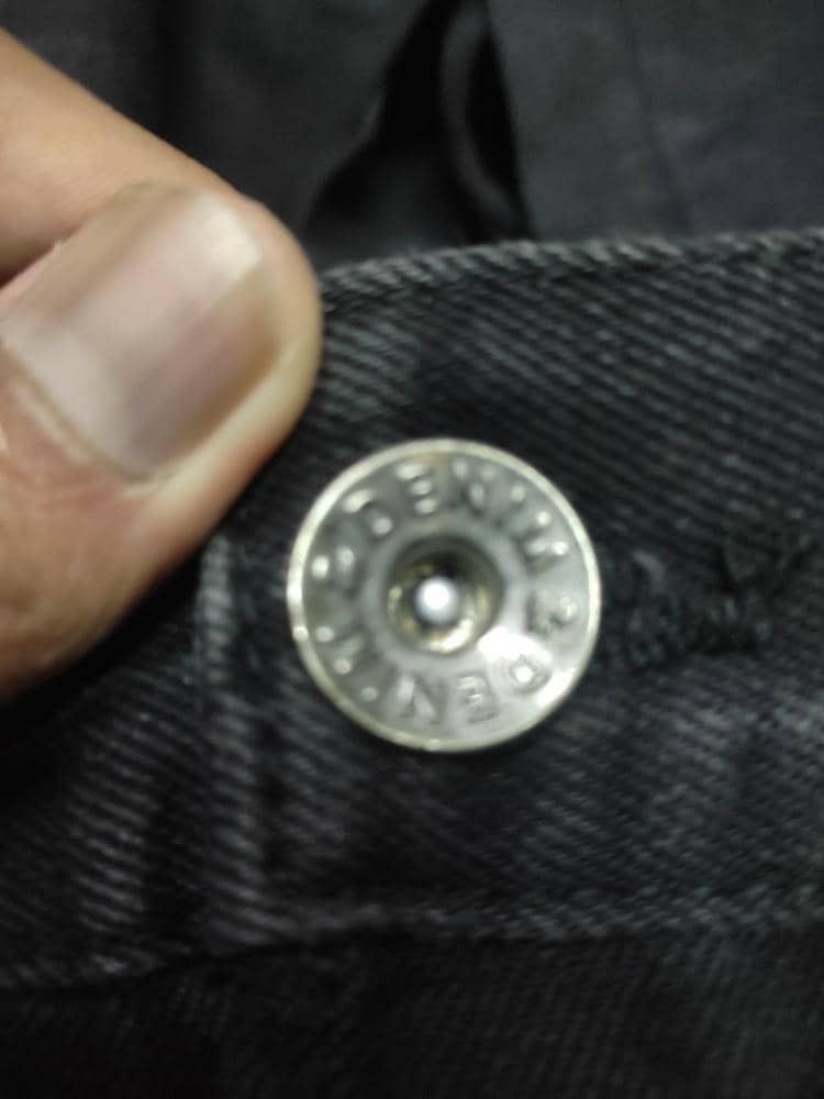 Vintage DENIM JEANS BLACK Size US 40 / EU 56 - 4 Thumbnail