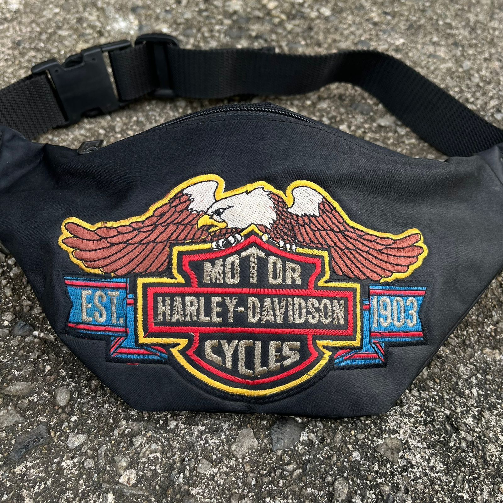 Harley Davidson × Vintage Rare Vintage Harley Davidson waist pack Size ONE SIZE - 2 Thumbnail