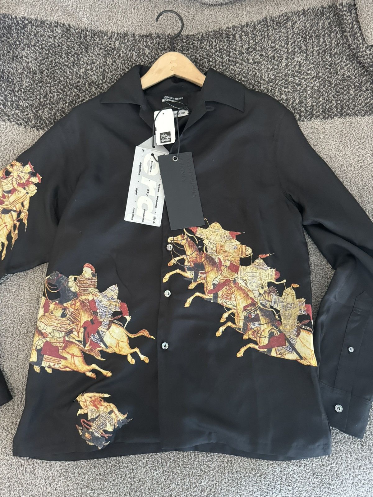 Enfants Riches Deprimes ERD AW23 Black hun geneva shirt Size US L / EU 52-54 / 3 - 3 Thumbnail