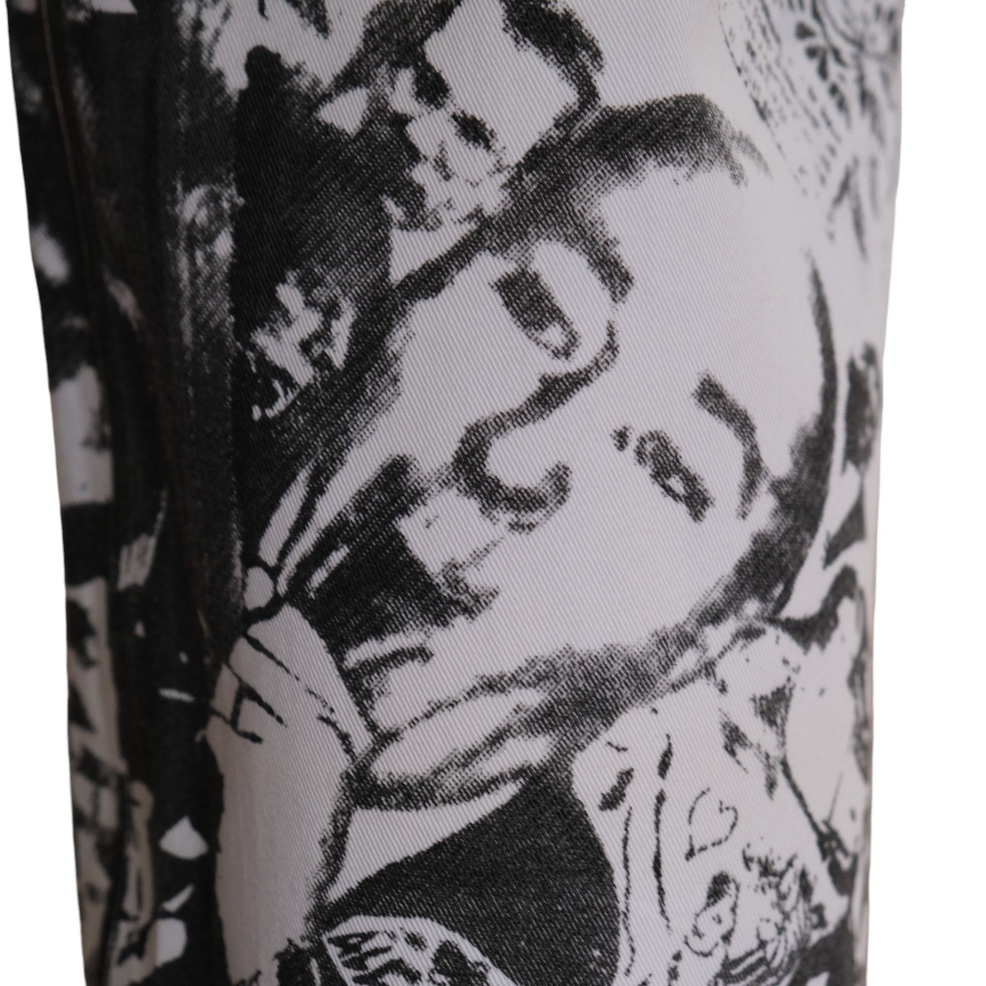 Dolce & Gabbana R Budd Dwyer Newspaper Print Pants Size 30" / US 8 / IT 44 - 3 Thumbnail