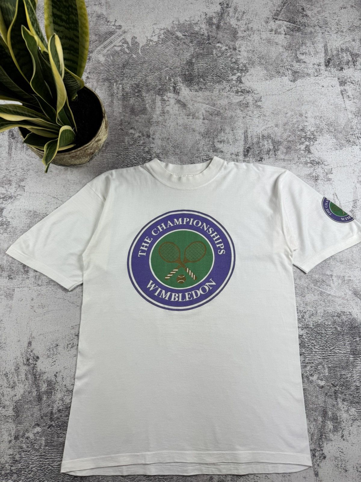 Vintage Tim Henman Team Wimbledon Tennis 1990s RARE Jersey T Shirt Size US L / EU 52-54 / 3 - 6 Thumbnail