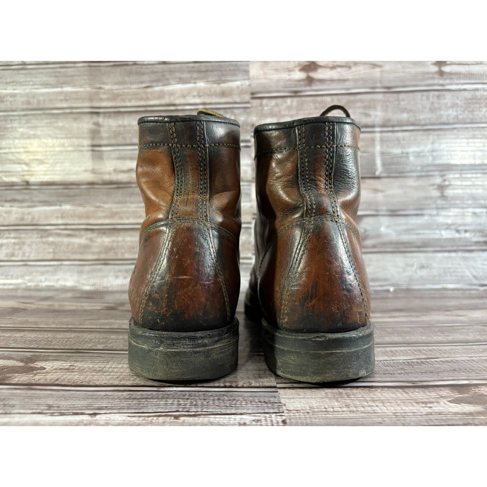 Frye Frye Prison leather Boot Size 9 M color brandy Made In USA Size US 9 / EU 42 - 3 Thumbnail