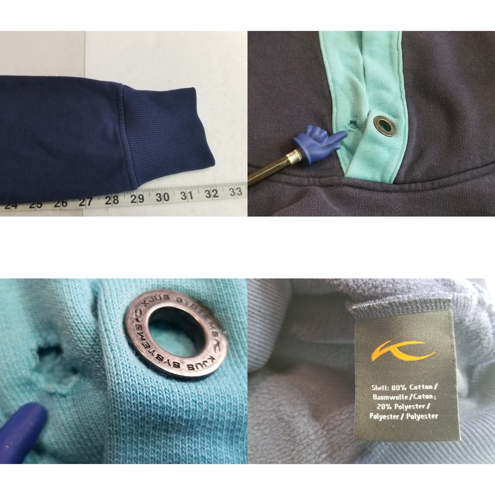 KJUS KJUS Adult Large Blue Hoodie Pullover Golf Mens Large See All Pics Size US L / EU 52-54 / 3 - 8 Thumbnail