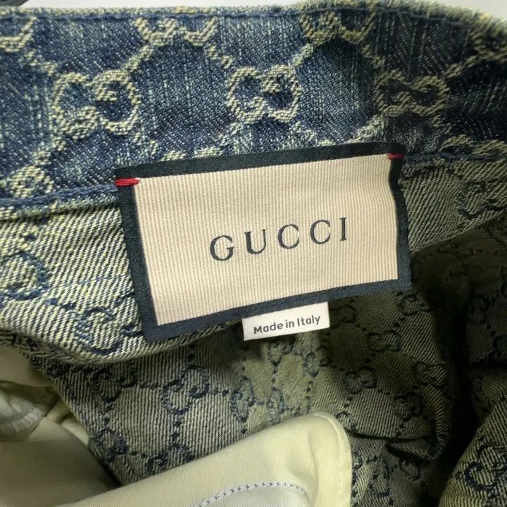 Other Gucci SS22 GG A-Line Denim Skirt-2507 Size 41" - 6 Thumbnail