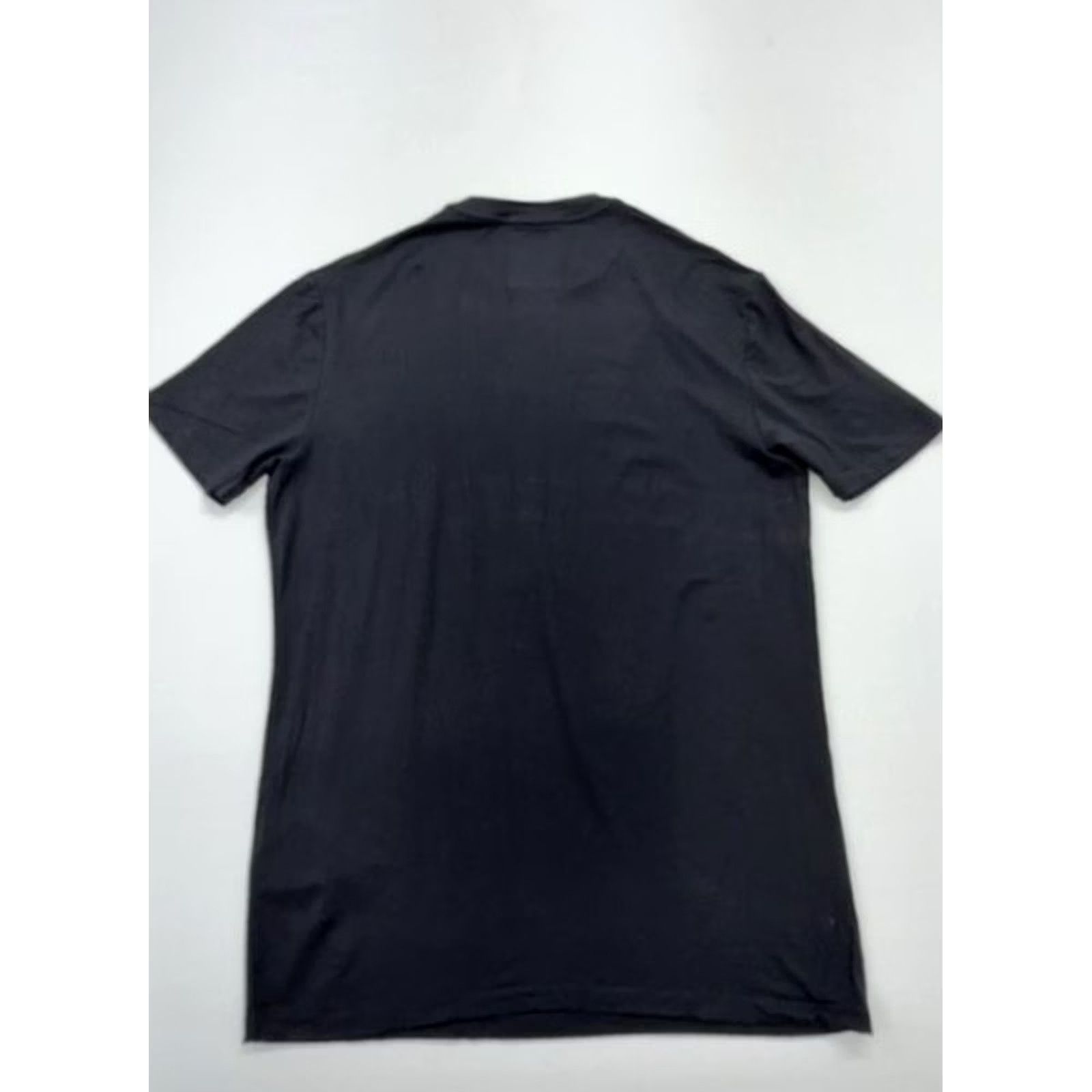 Emporio Armani Emporio Armani Men Black Logo Cotton Crew Neck T-Shirt M Size US M / EU 48-50 / 2 - 2 Thumbnail