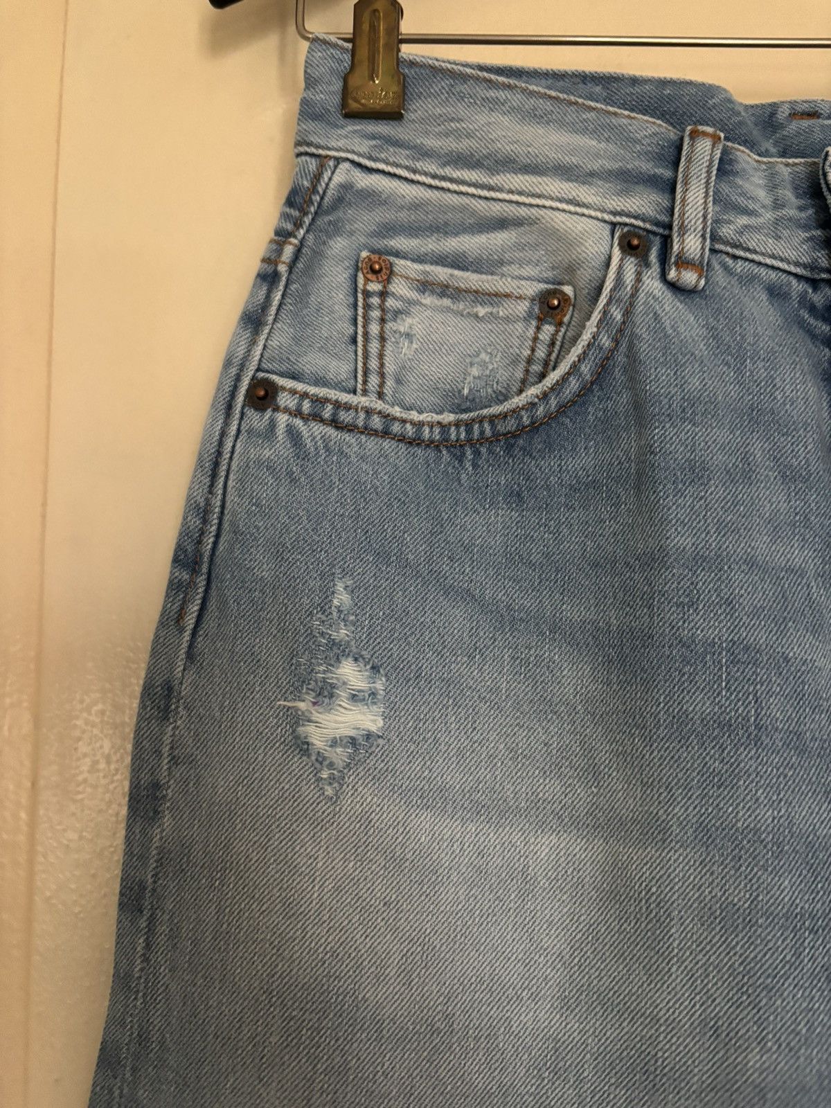 Acne Studios Acne Studios 2021F jeans in Light Blue Trash- Size : 25/32 Size 25" / US 0 / IT 36 - 2 Thumbnail