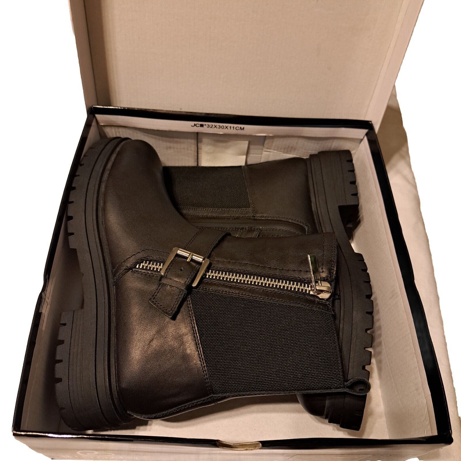 Nordstrom Blondo Garnet Lug Waterproof Black Leather Boot Women's 11 Size US 11 / IT 41 - 13 Thumbnail
