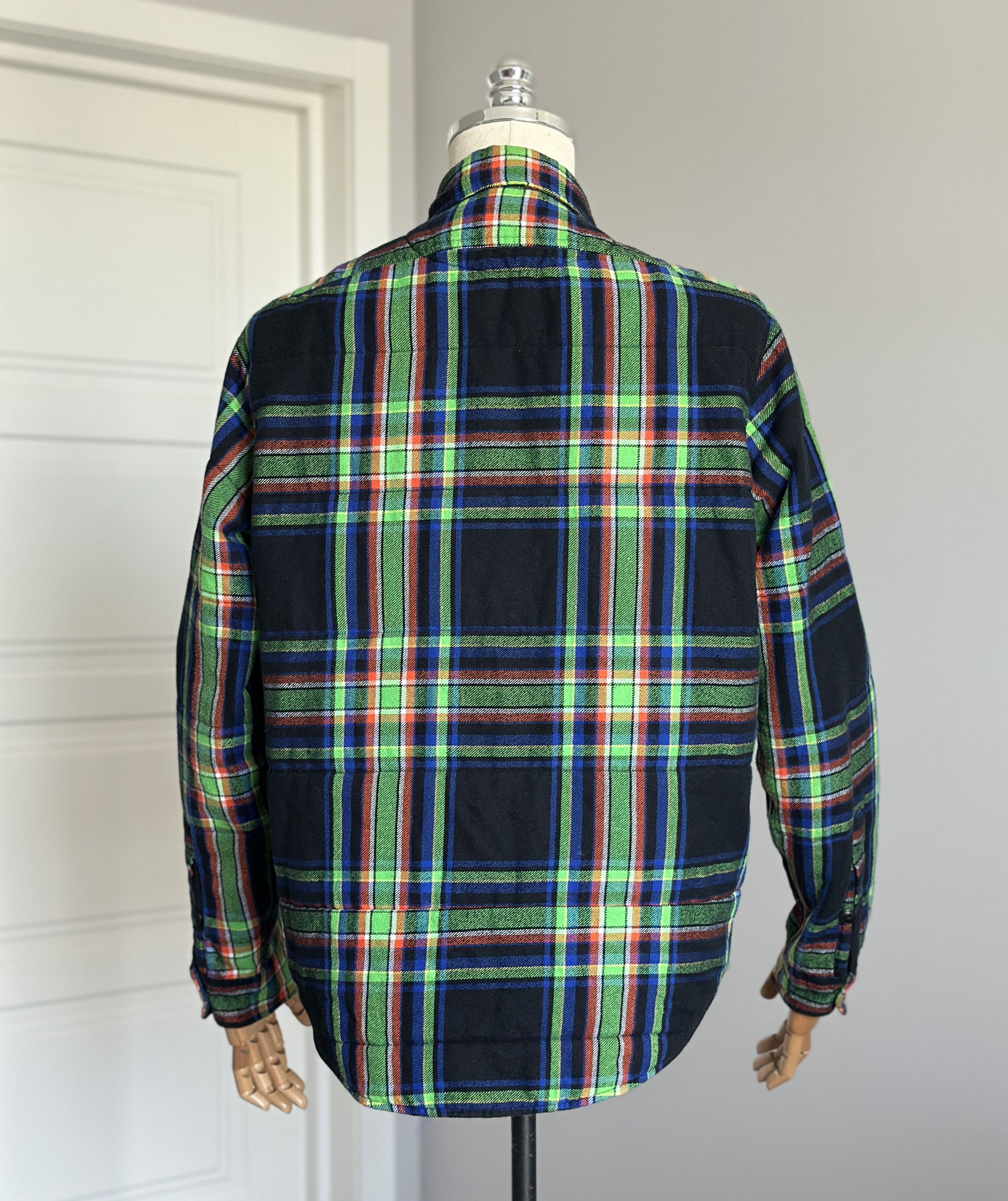 Polo Ralph Lauren POLO RALPH LAUREN Green Plaid Flannel Button Up Shirt Jacket Size US L / EU 52-54 / 3 - 23 Thumbnail
