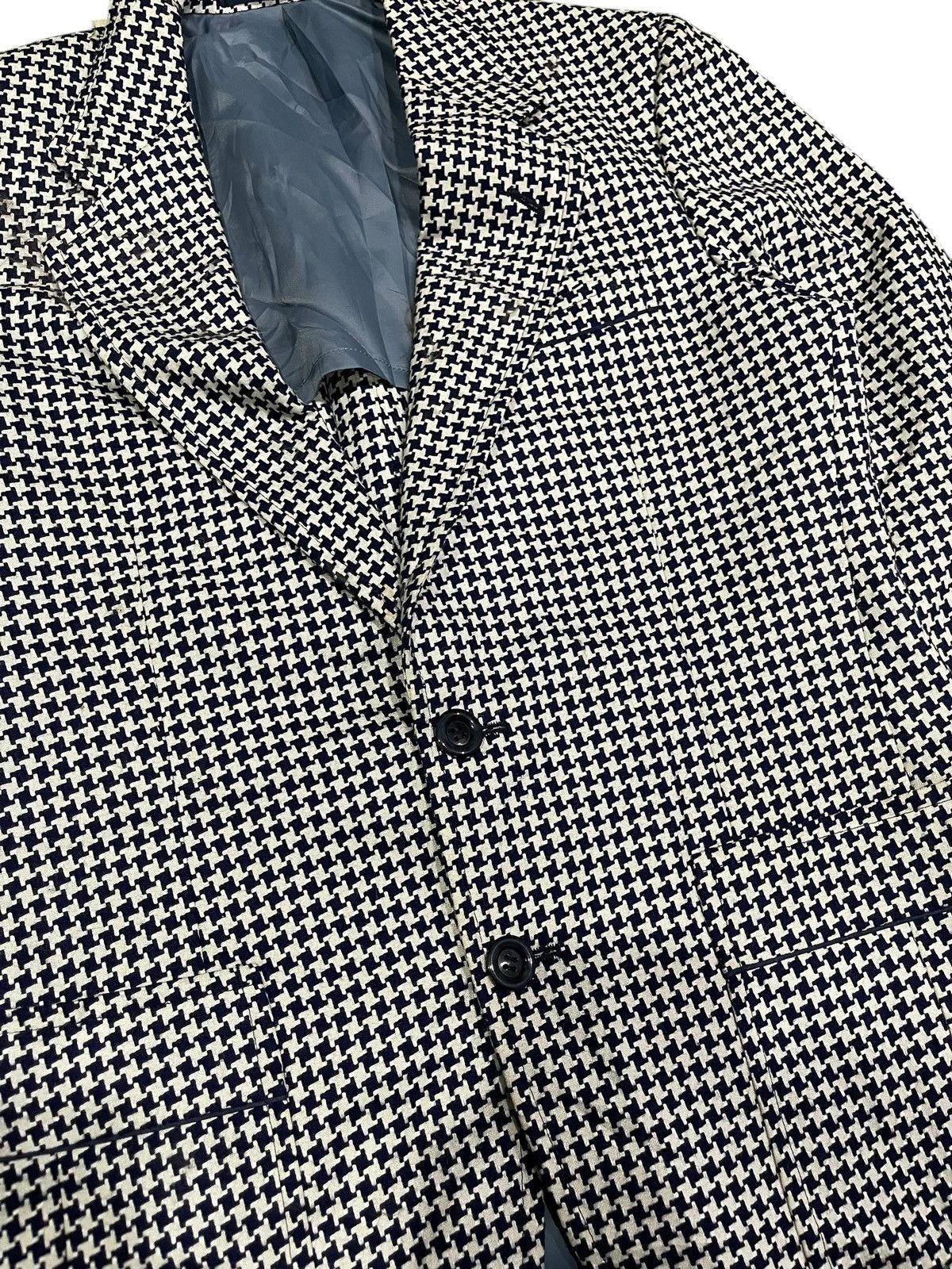 Other Designers Samm Spade Noir Check Tailored Coat Size 36S - 6 Thumbnail
