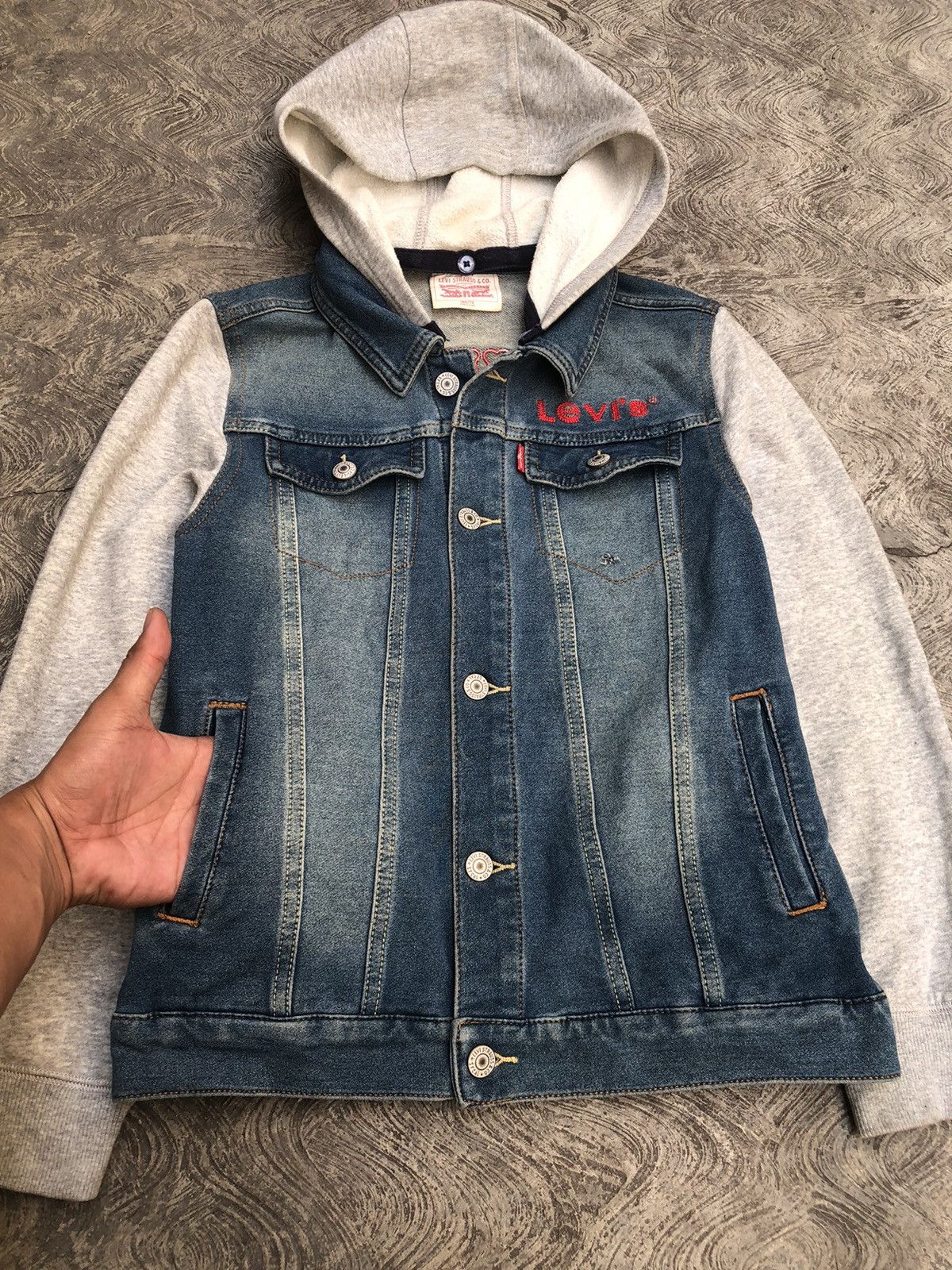 Levi's Levi’s Jeans Jacket Hoodie Patchwork Number Nine LGB Style Size US M / EU 48-50 / 2 - 4 Thumbnail