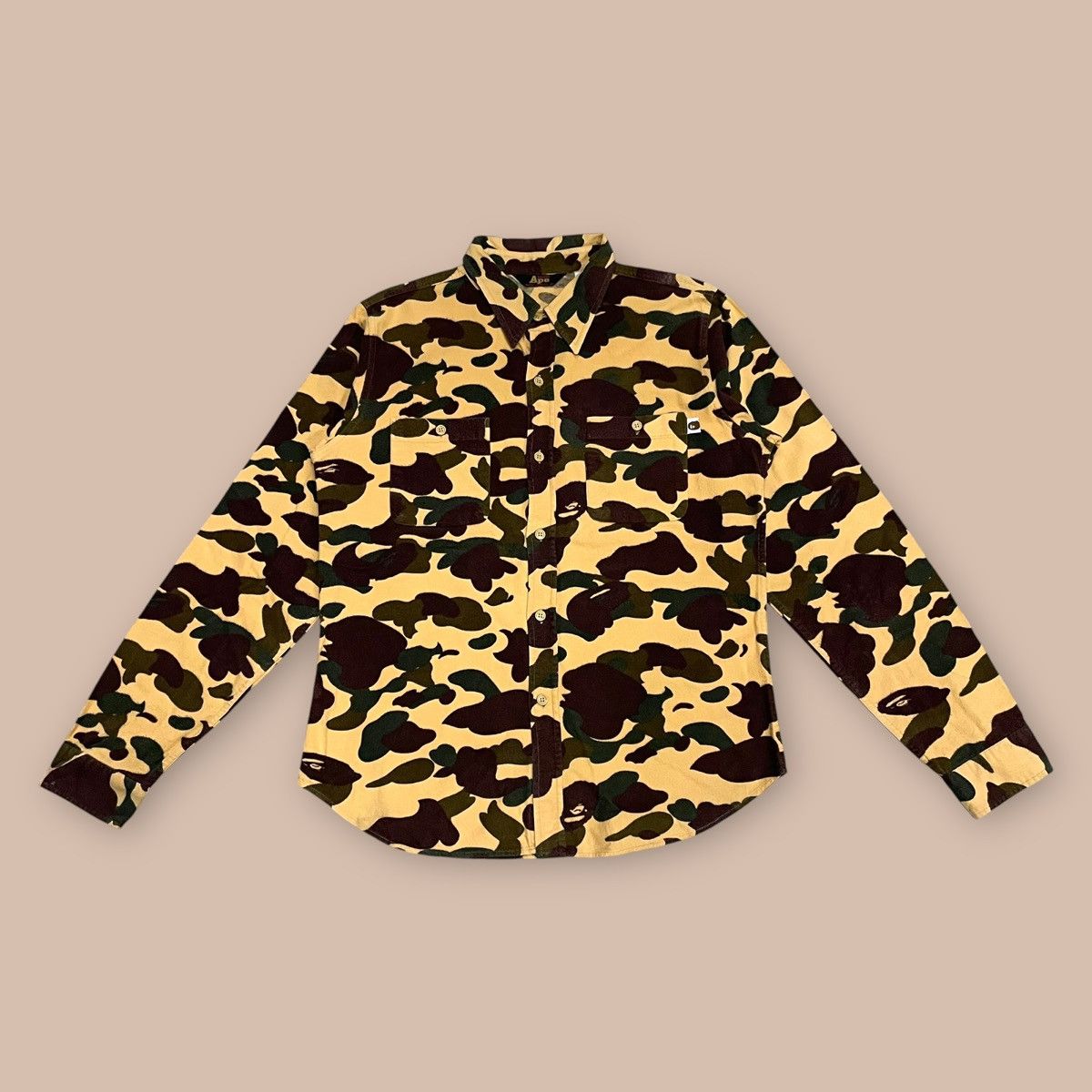 Bape OG90s Bape 1st Camo L/S Button-up Shirt Size US L / EU 52-54 / 3 - 3 Thumbnail
